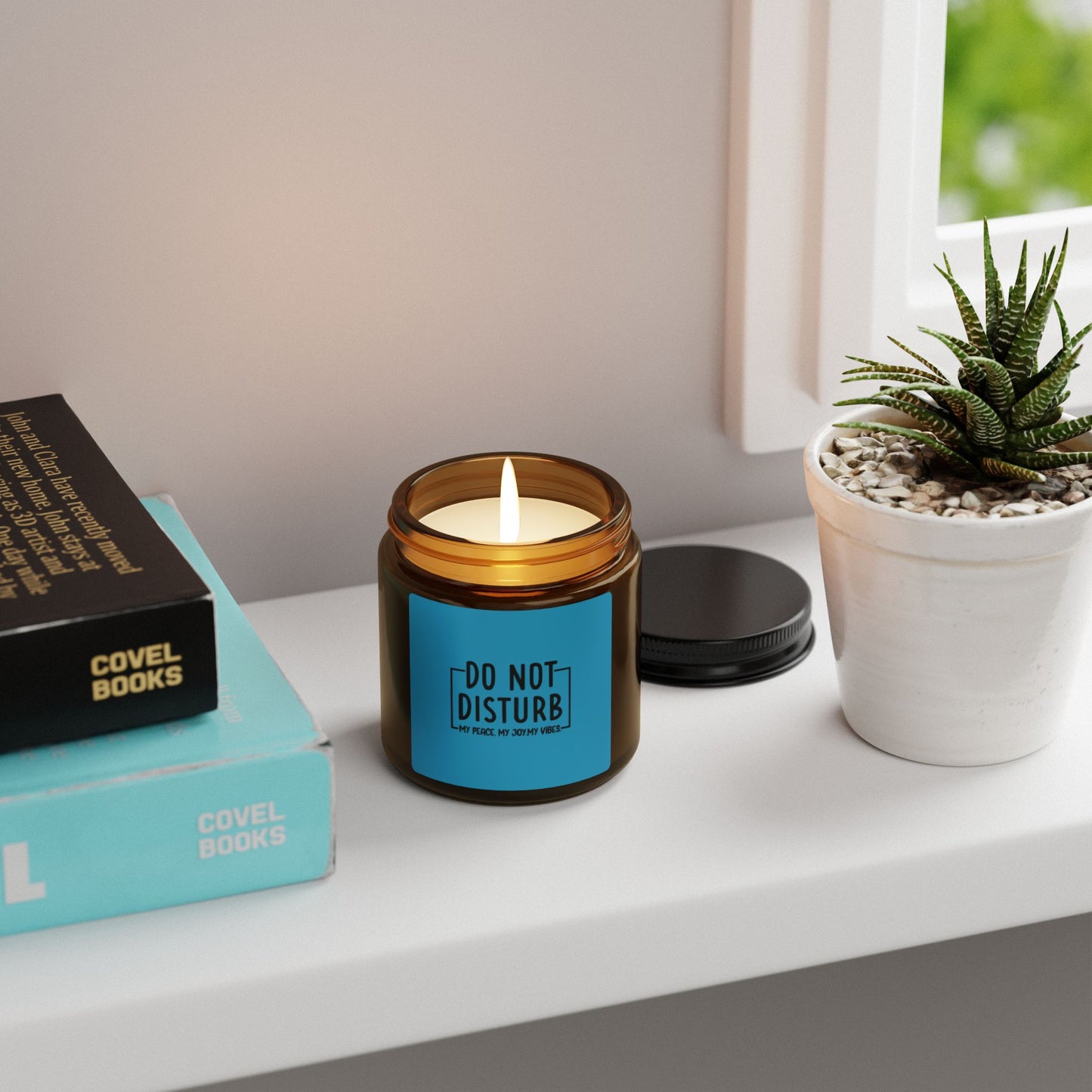 Do Not Disturb Scented Soy Candle - Amber Jar