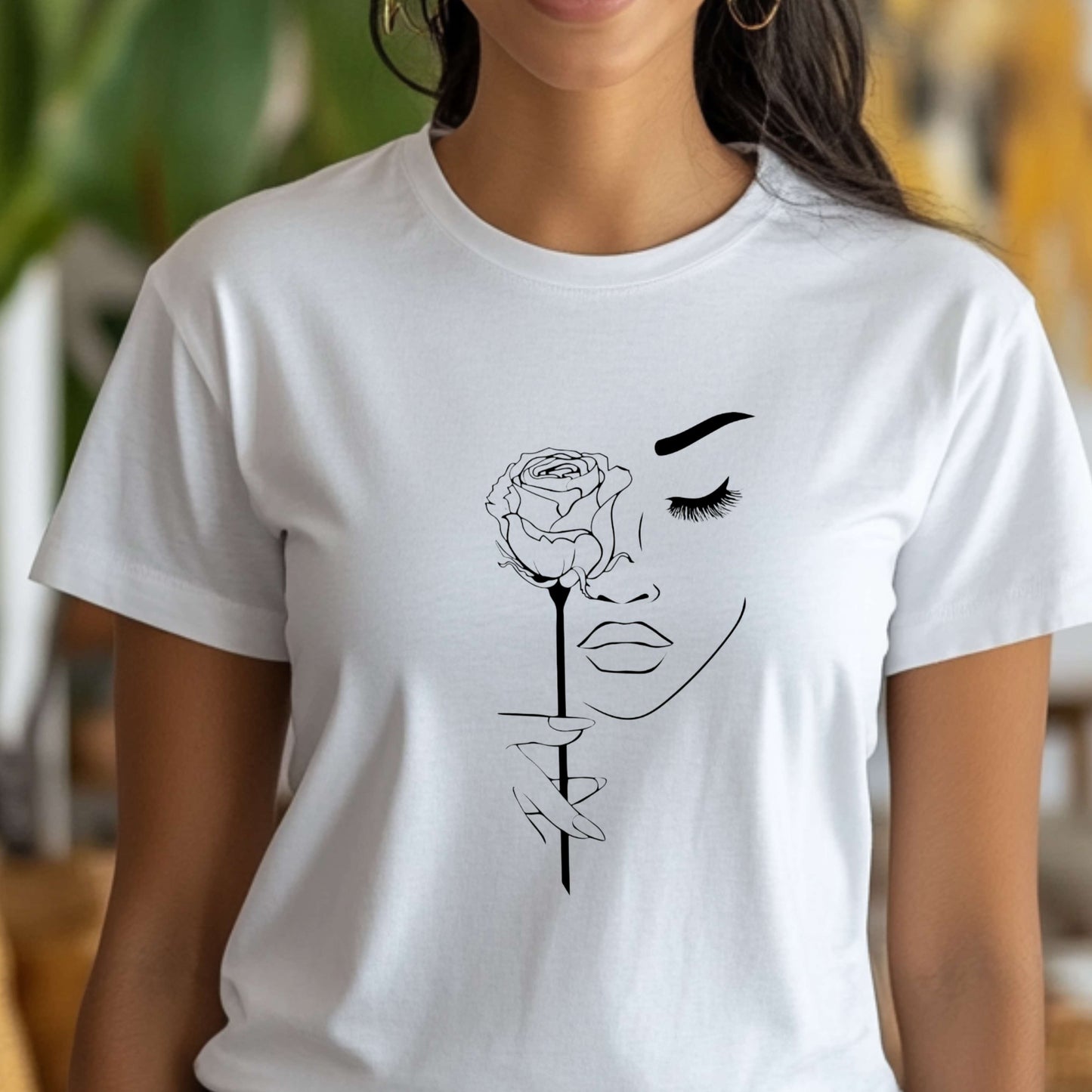 Elegant Floral Graphic Tee for Women – Chic and Stylish Unisex Jersey Short Sleeve T-Shirt