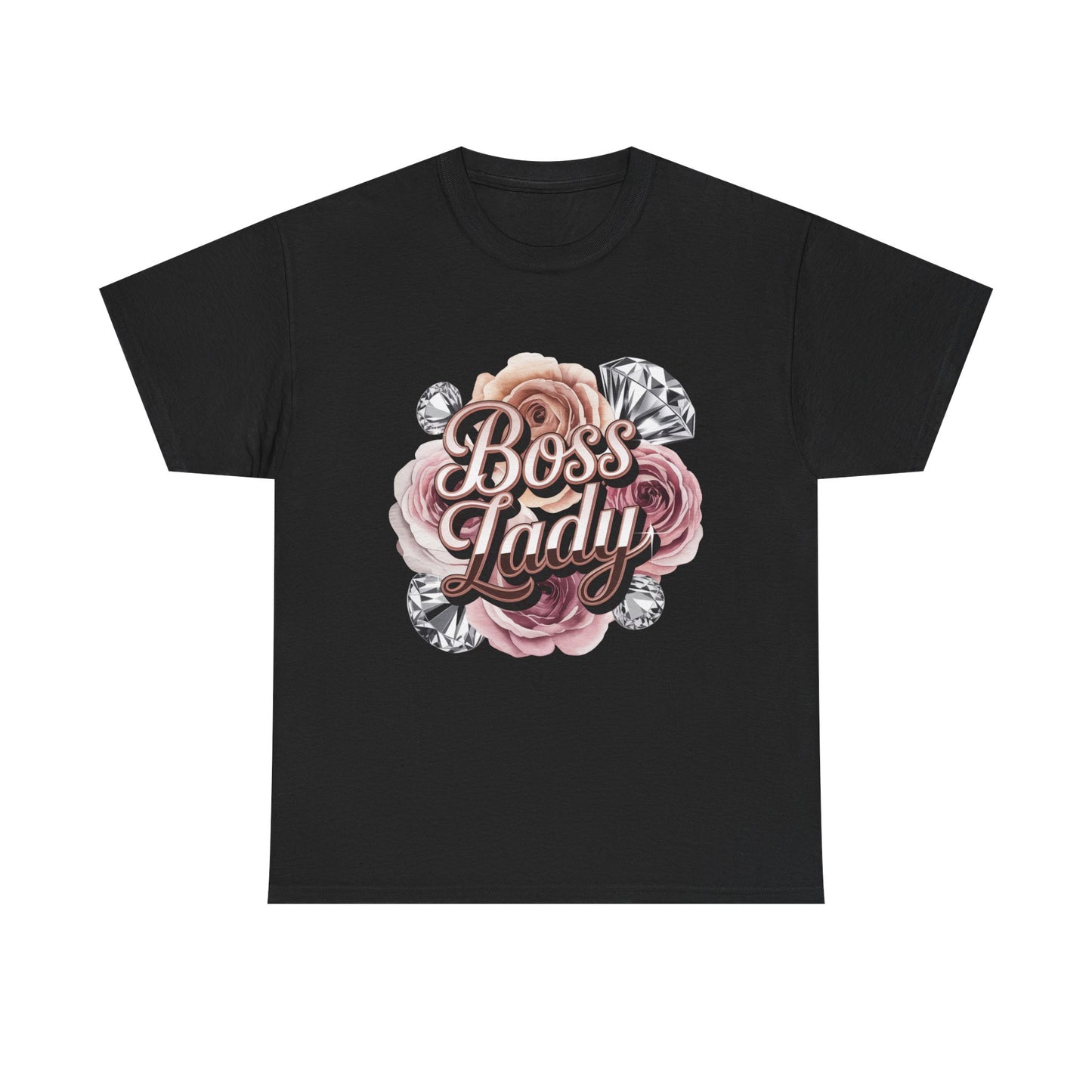 Boss Lady Floral Tee — Women’s Empowerment Graphic T-Shirt