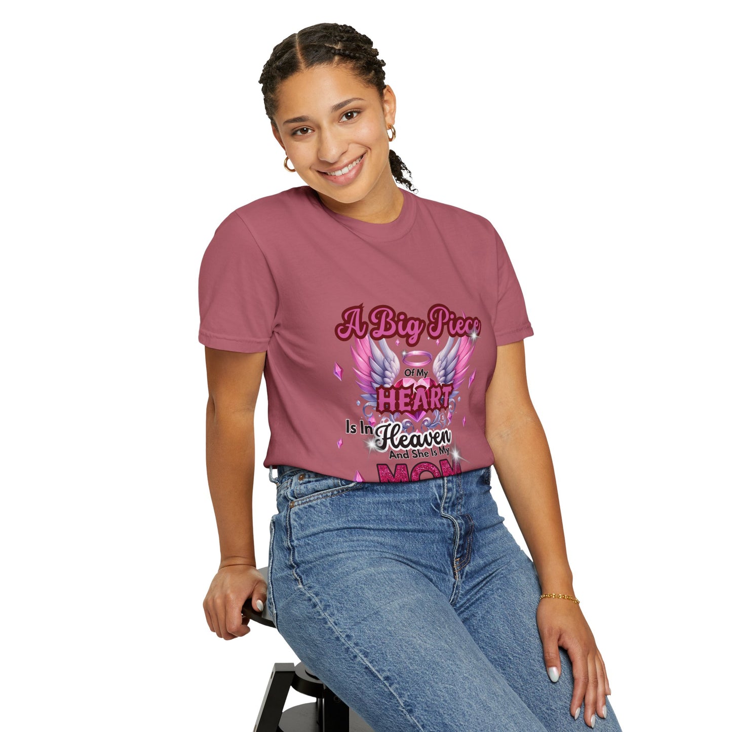 Heartfelt Mom Tribute Unisex Garment-Dyed T-Shirt