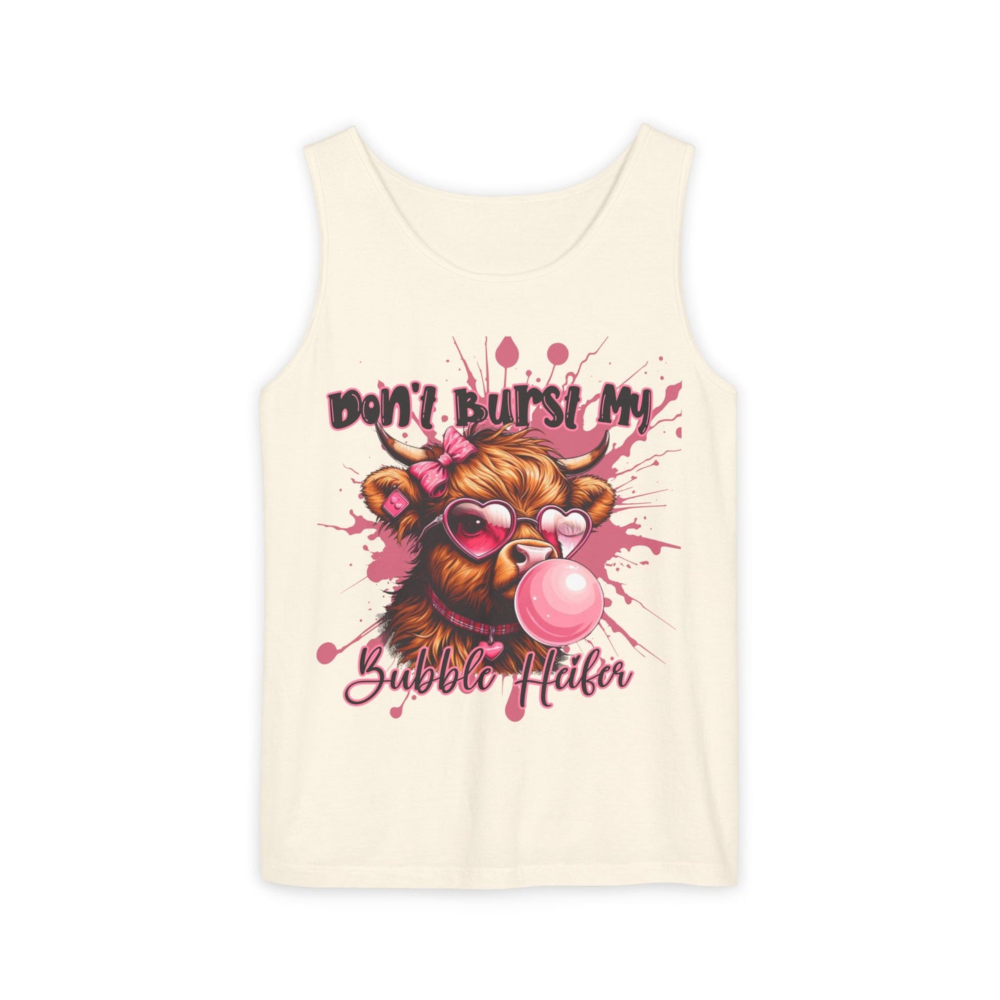 Funny Bubble Tea Tank Top - 'Don't Burst My Bubble'