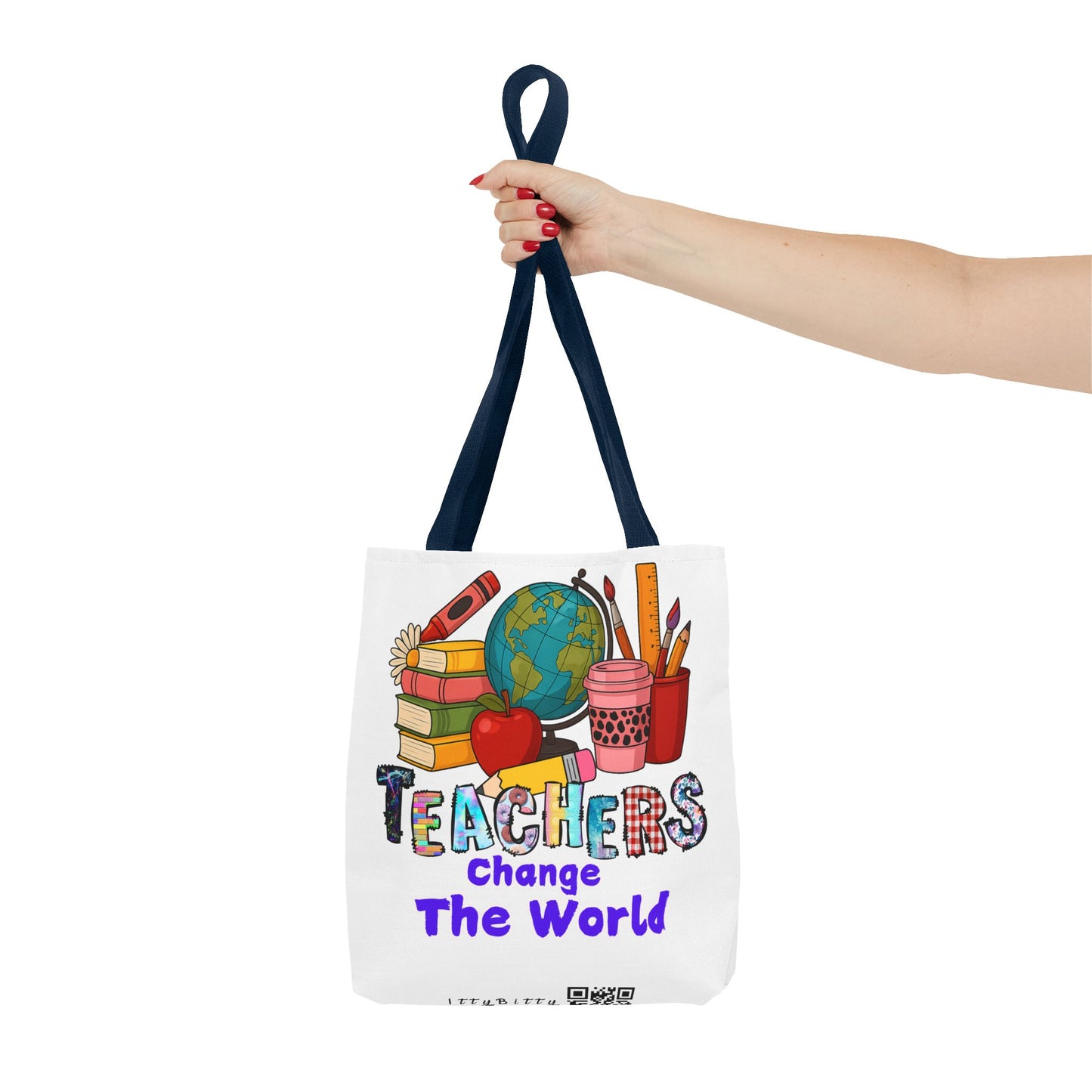 Inspirational Teacher Tote Bag - 'Teachers Change the World'