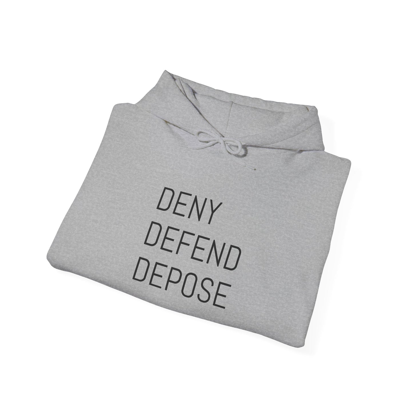 Deny Defend Depose Unisex Heavy Blend™ Hooded Sweatshirt - Cozy Statement Hoodie for Activists