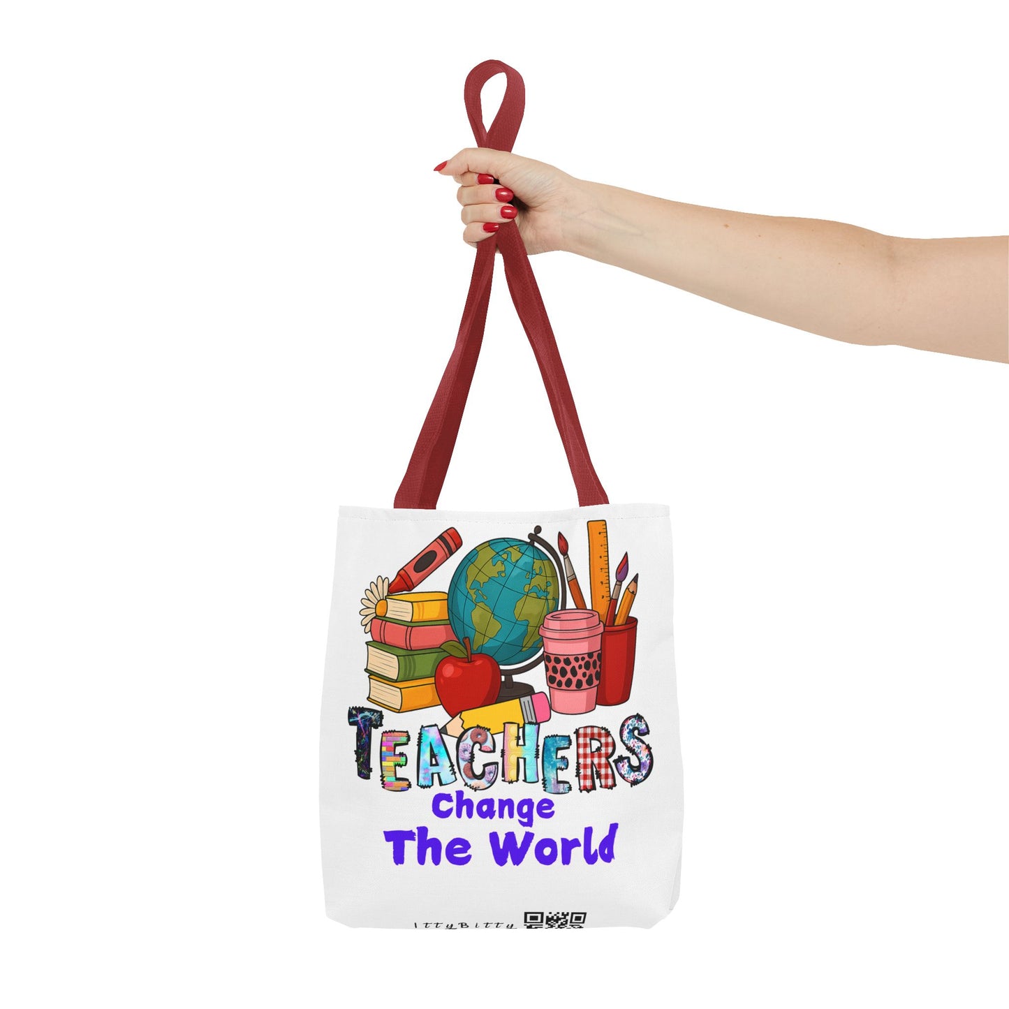 Inspirational Teacher Tote Bag - 'Teachers Change the World'