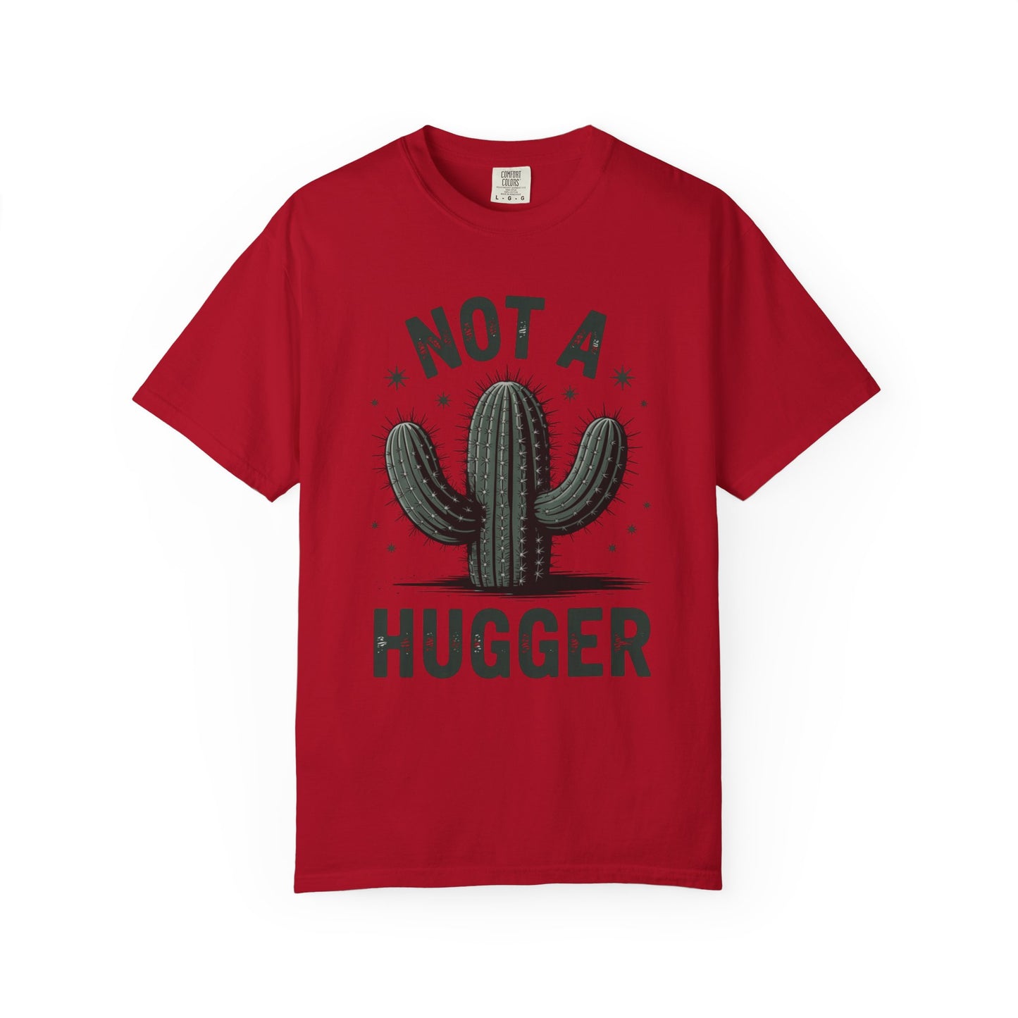 Not a Hugger Cactus Shirt – Funny Introvert Graphic Tee, Sarcastic Desert Plant Design, Anti-Social Gift Idea