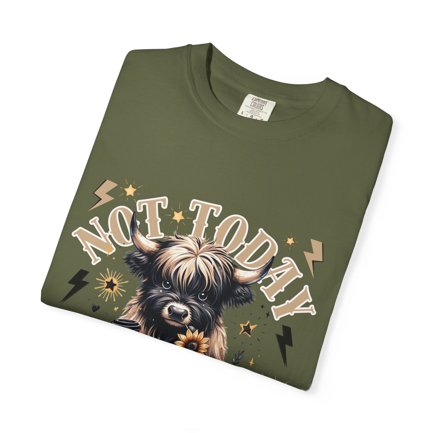 Funny 'Not Today Heifer' Unisex Comfort Colors T-Shirt - Comfortable & Stylish Cow Graphic Tee