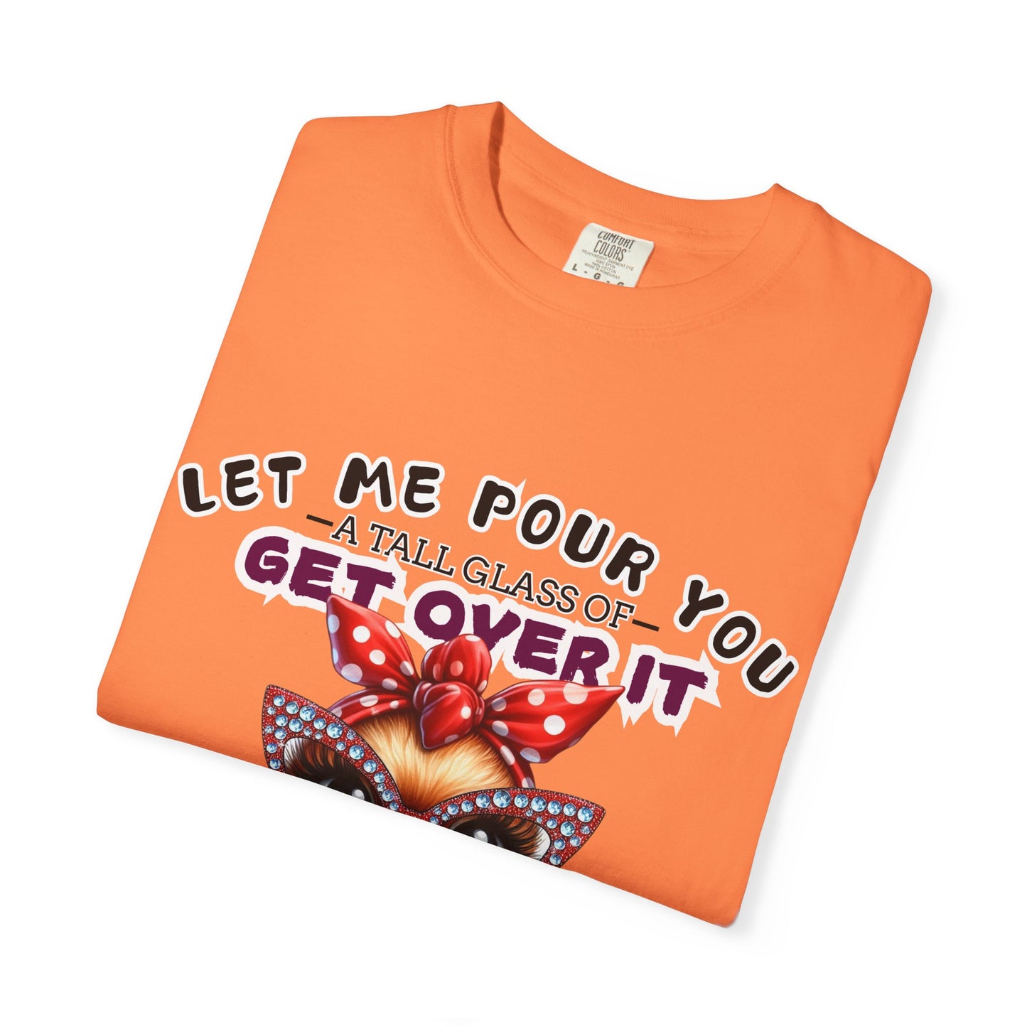 Funny Unisex Comfort Colors T-Shirt - "Get Over It" Chicken Design - Perfect for Casual Wear and Gifts