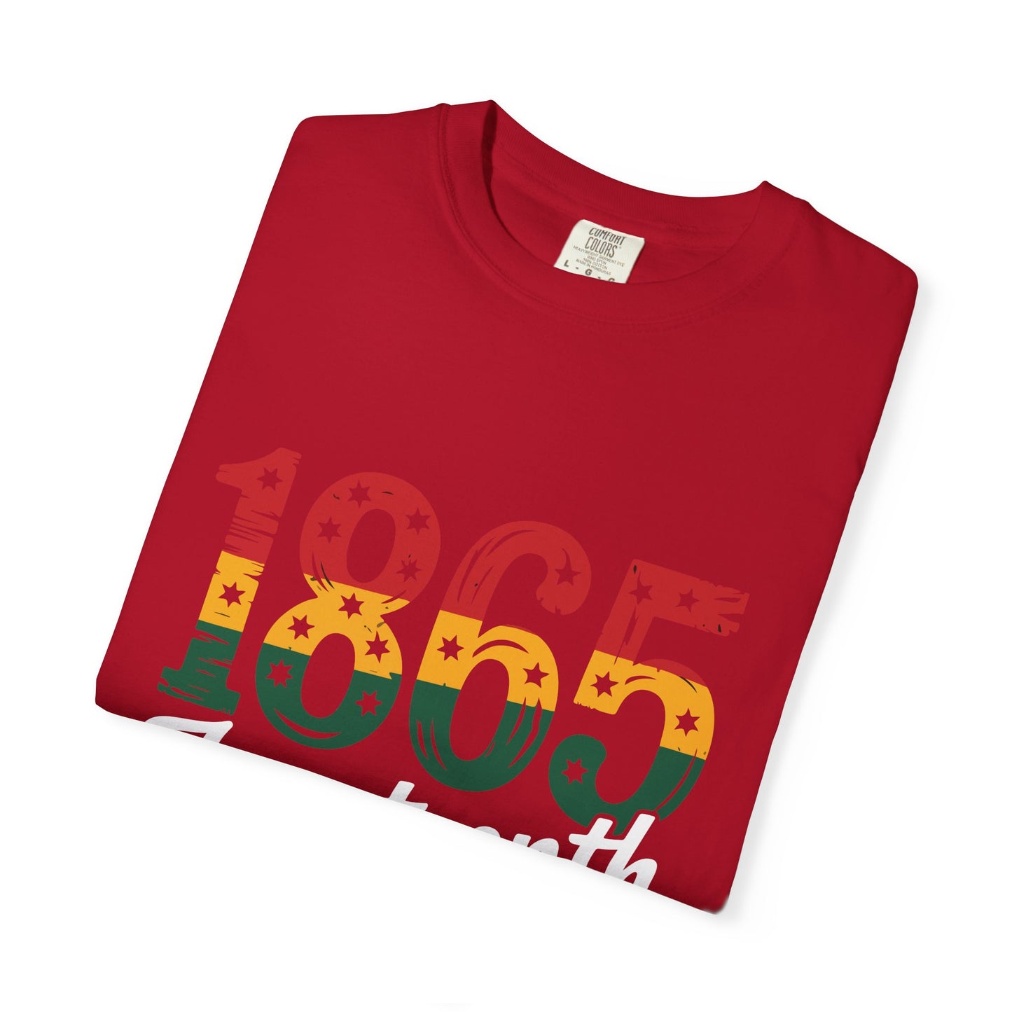 Juneteenth 1865 Shirt – Red Yellow Green Afro Pride Celebration Tee