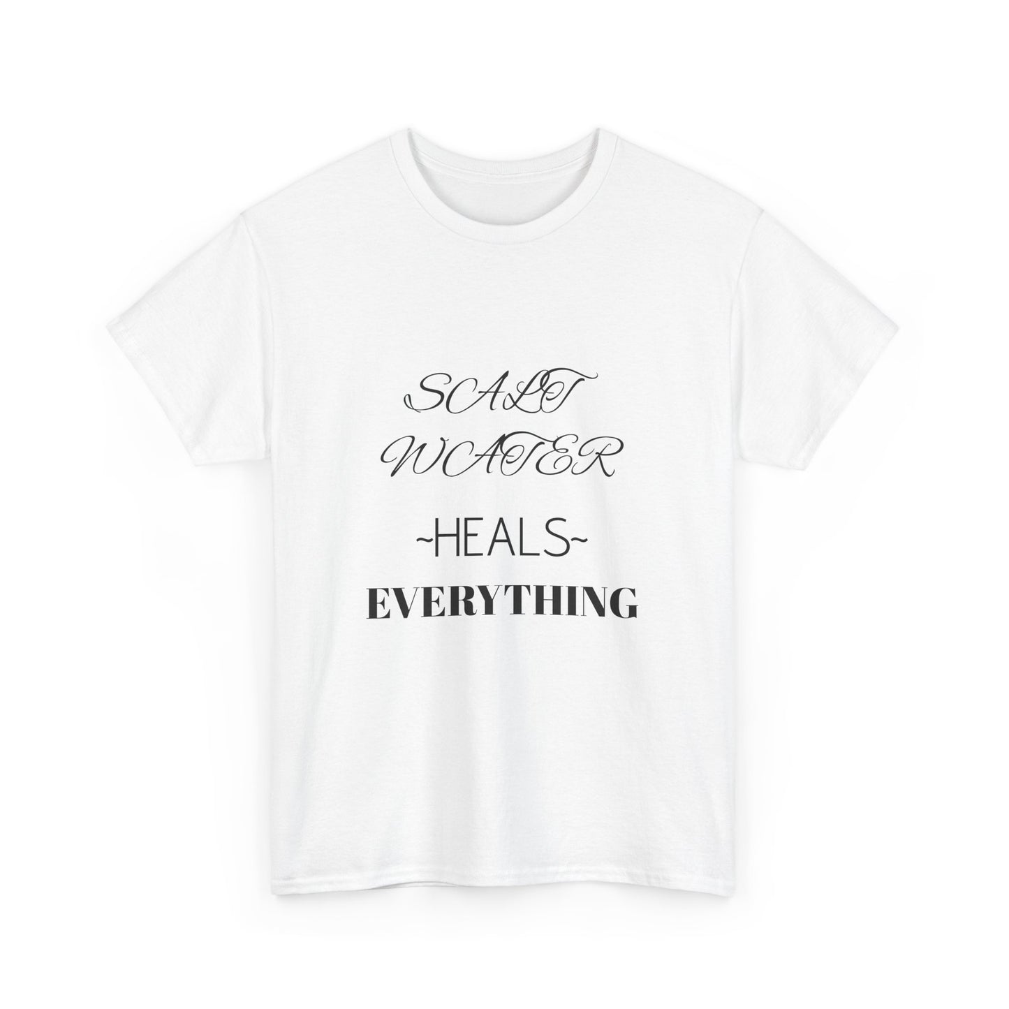 Salt Water Heals Everything Unisex Heavy Cotton Tee