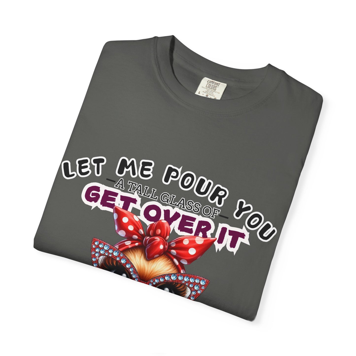 Funny Unisex Comfort Colors T-Shirt - "Get Over It" Chicken Design - Perfect for Casual Wear and Gifts