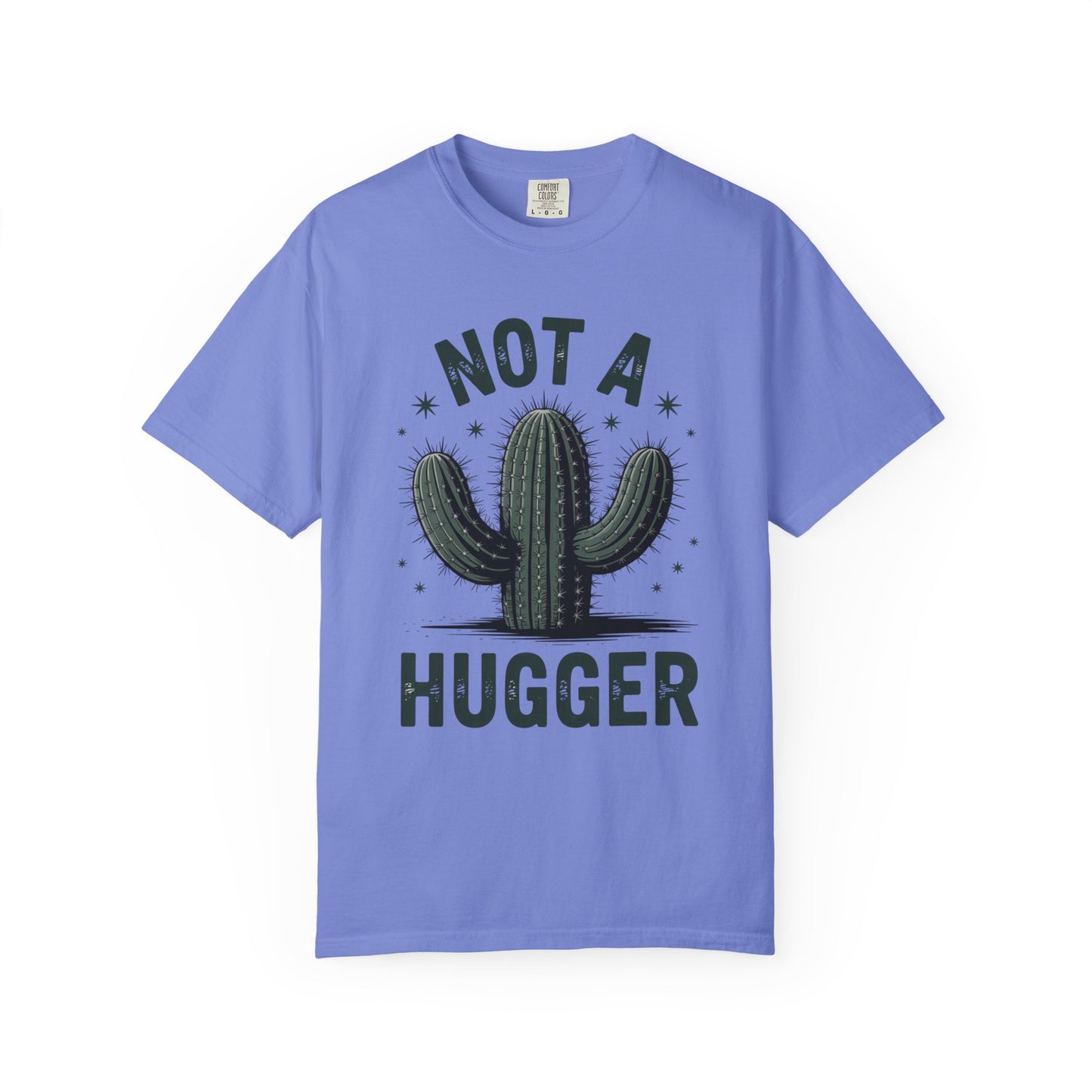 Not a Hugger Cactus Shirt – Funny Introvert Graphic Tee, Sarcastic Desert Plant Design, Anti-Social Gift Idea