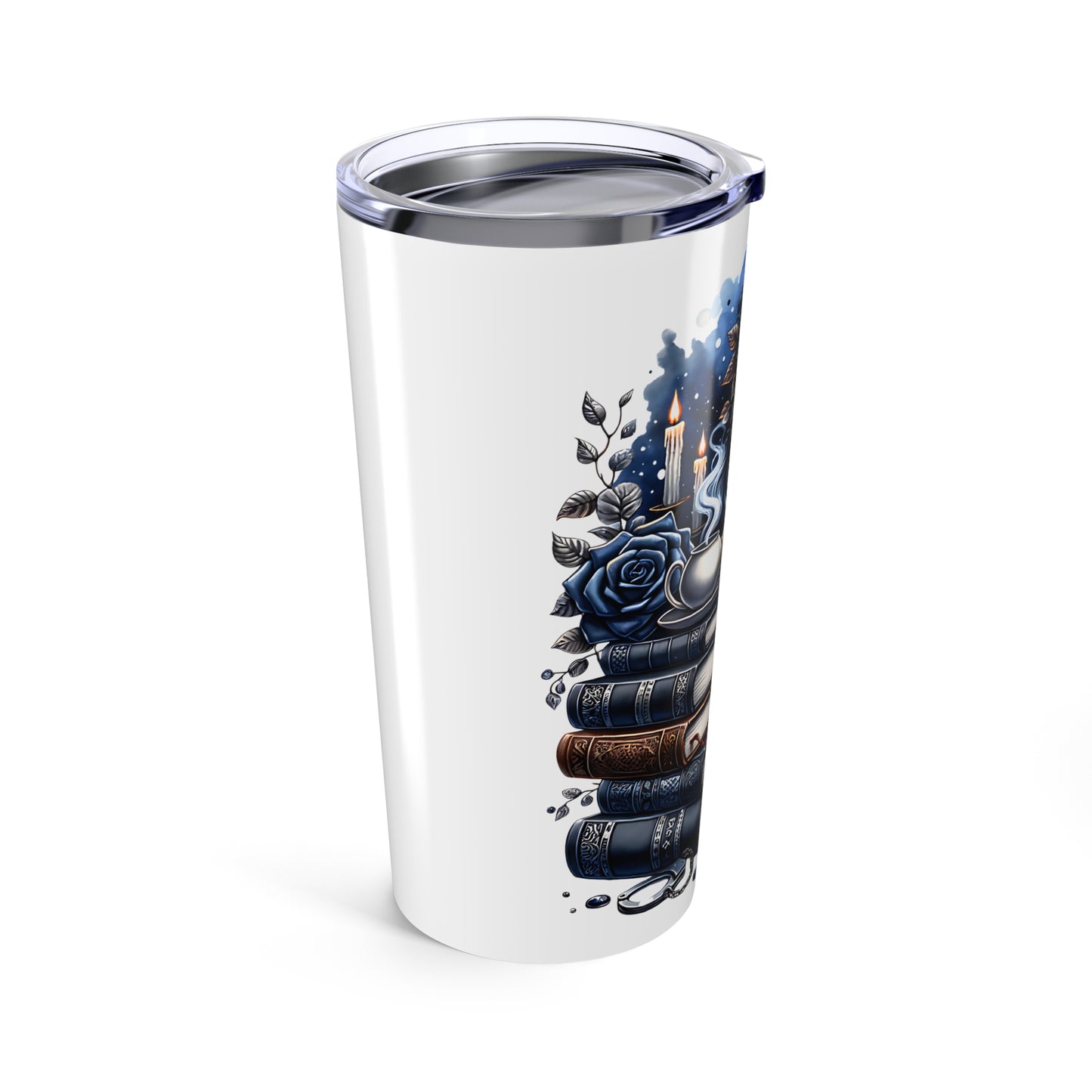 Spooky Book Lover Tumbler 20oz - Perfect for Tea & Coffee Enthusiasts