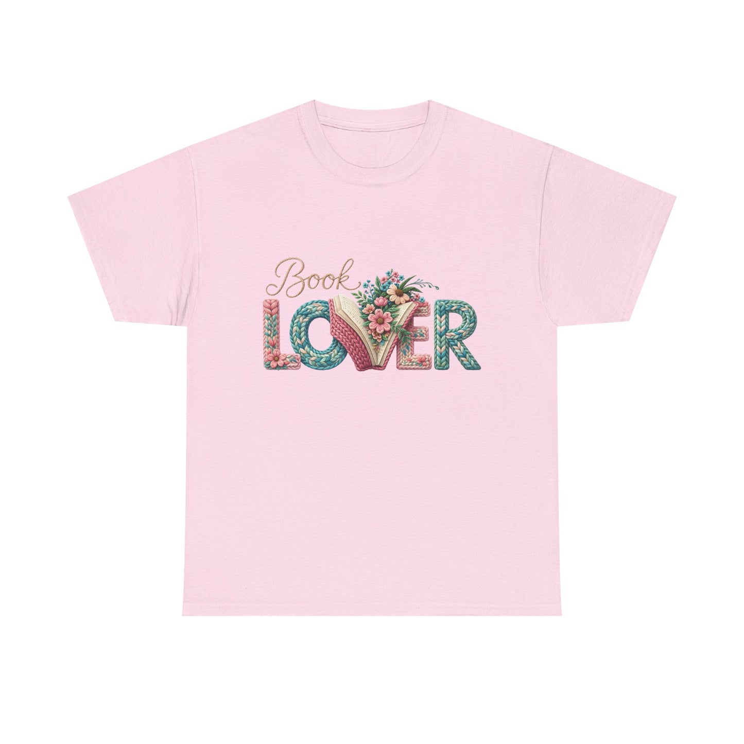 Book Lover T-Shirt — Floral 'Book Lover' Graphic Tee