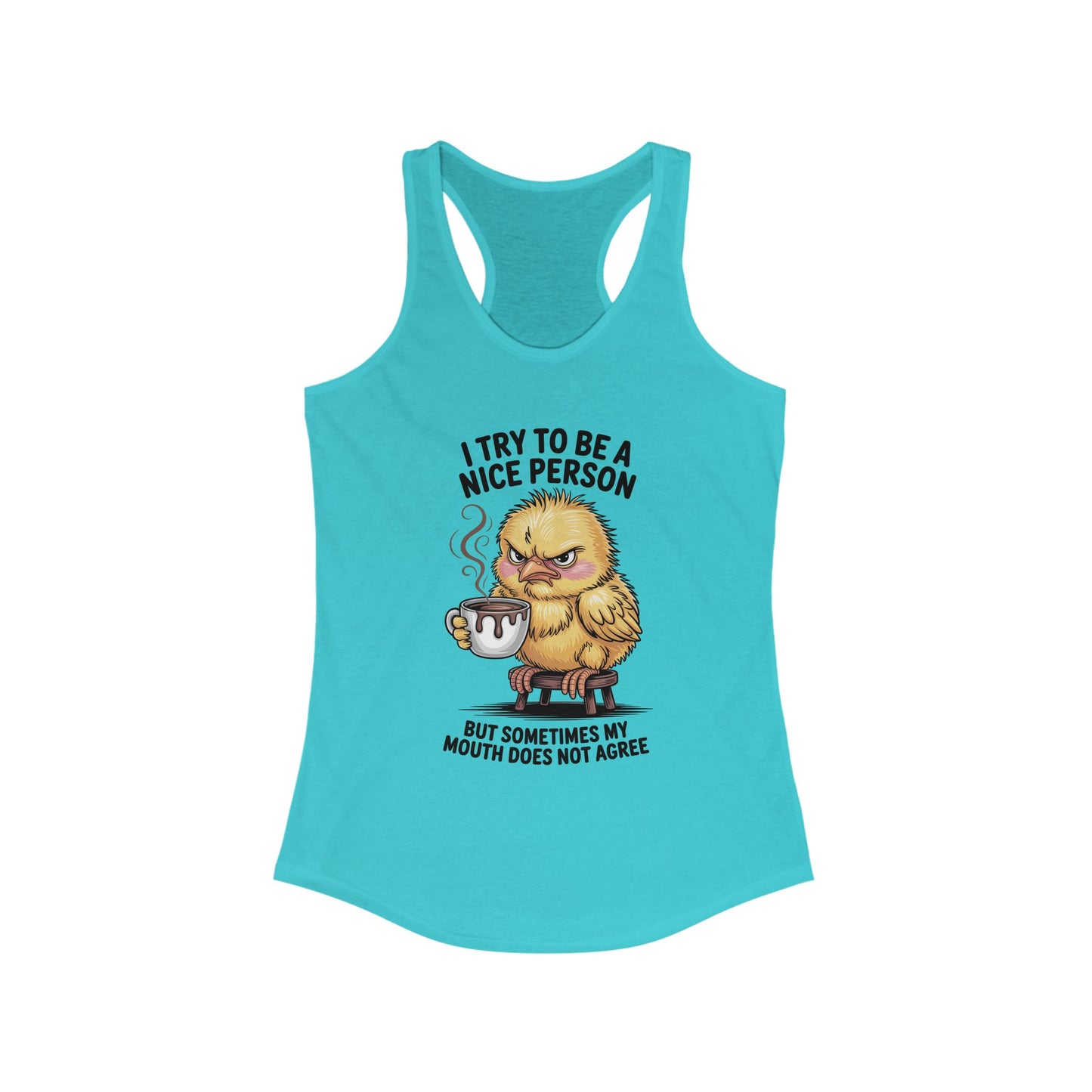 Grumpy Chick Coffee Shirt – Funny Angry Bird Tee, Sarcastic Morning Mood Shirt, Not a Morning Person Gift