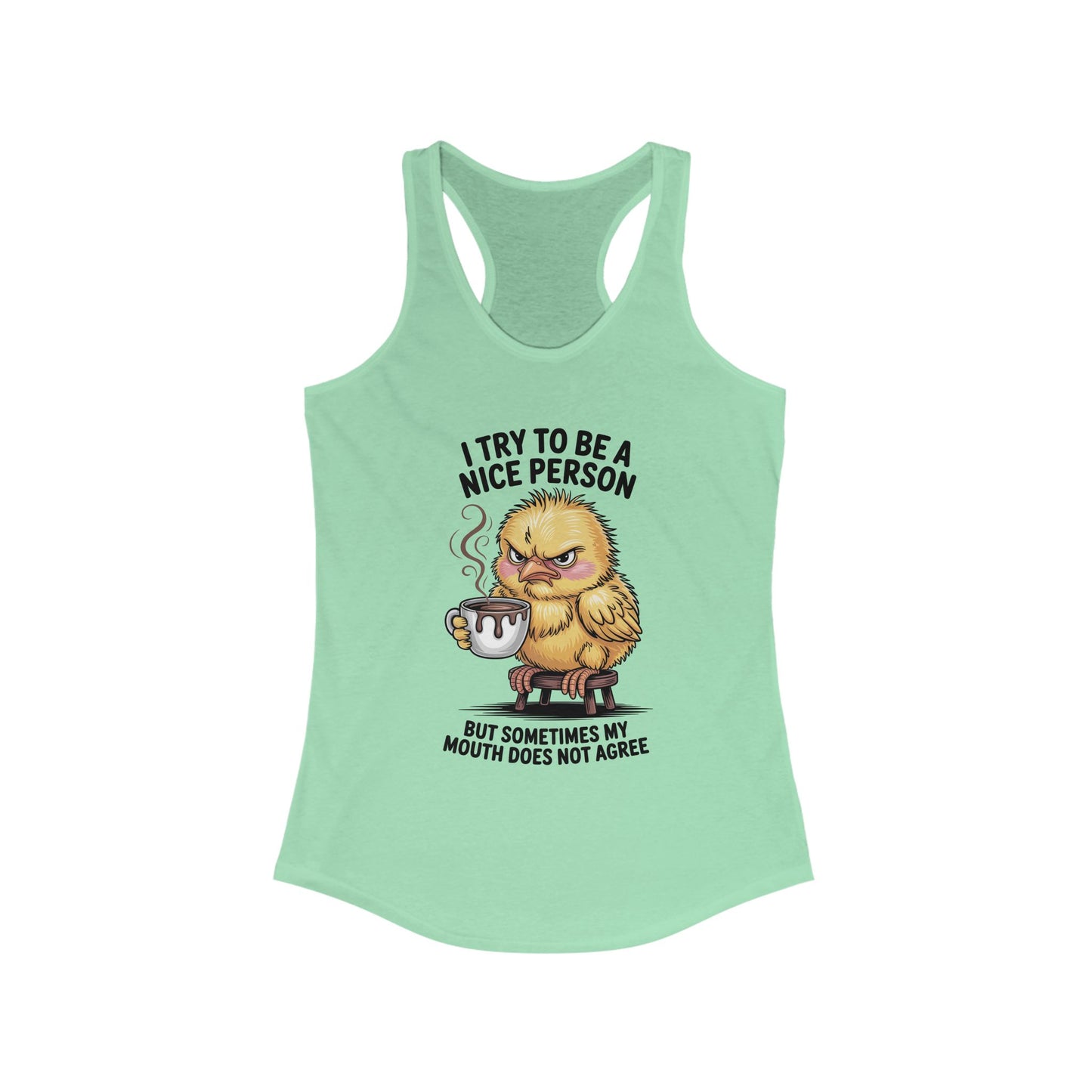 Grumpy Chick Coffee Shirt – Funny Angry Bird Tee, Sarcastic Morning Mood Shirt, Not a Morning Person Gift