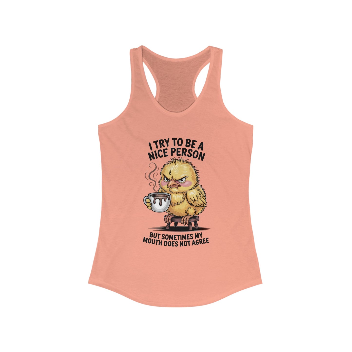 Grumpy Chick Coffee Shirt – Funny Angry Bird Tee, Sarcastic Morning Mood Shirt, Not a Morning Person Gift
