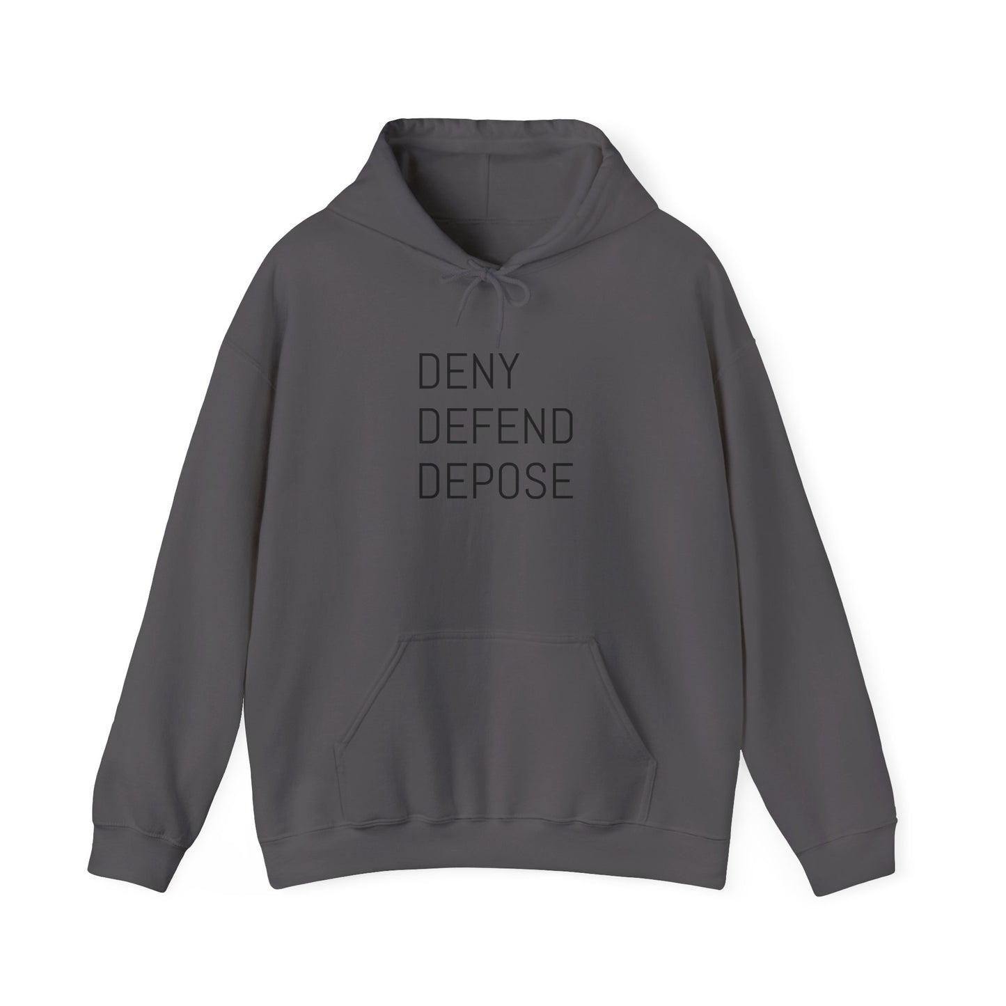 Deny Defend Depose Unisex Heavy Blend™ Hooded Sweatshirt - Cozy Statement Hoodie for Activists