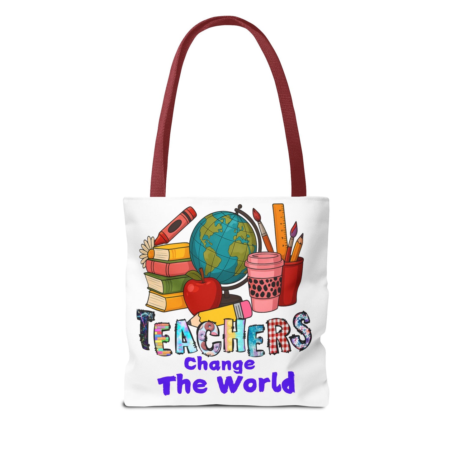 Inspirational Teacher Tote Bag - 'Teachers Change the World'