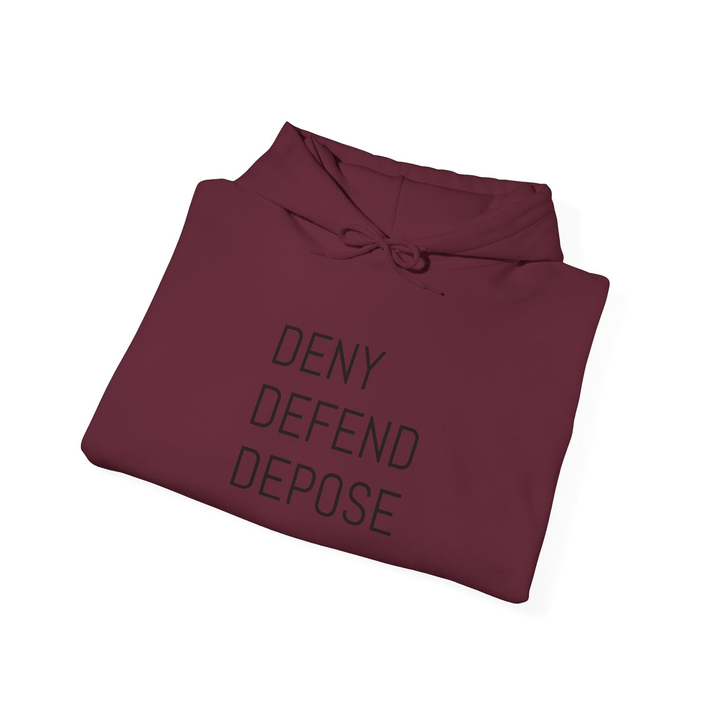 Deny Defend Depose Unisex Heavy Blend™ Hooded Sweatshirt - Cozy Statement Hoodie for Activists