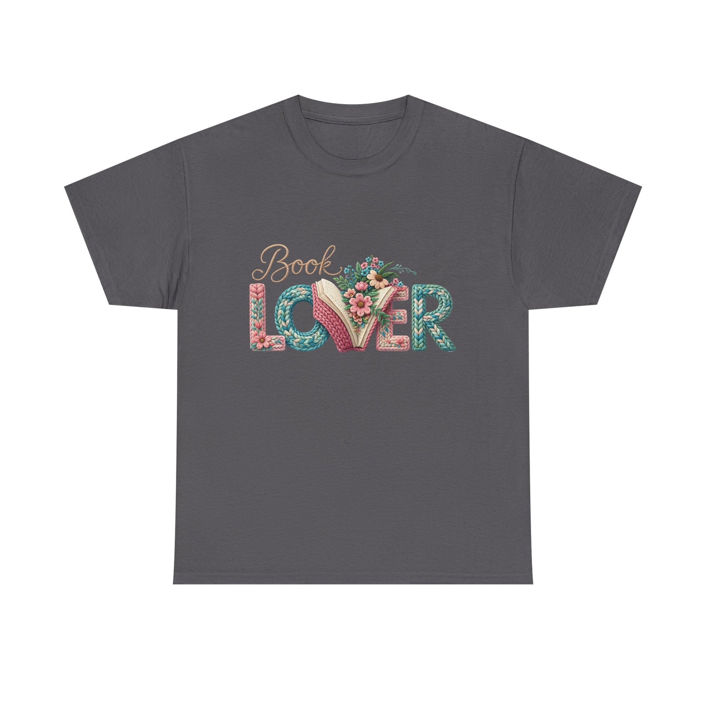 Book Lover T-Shirt — Floral 'Book Lover' Graphic Tee