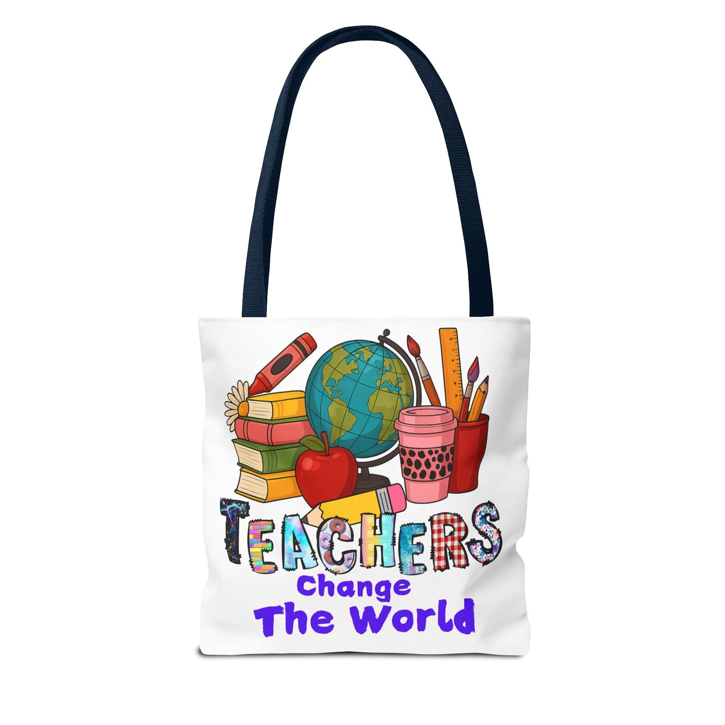 Inspirational Teacher Tote Bag - 'Teachers Change the World'