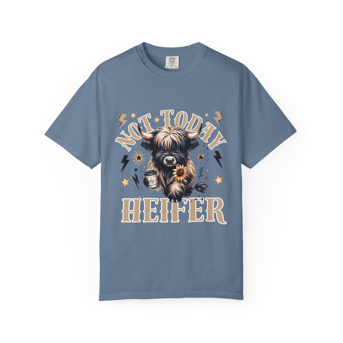 Funny 'Not Today Heifer' Unisex Comfort Colors T-Shirt - Comfortable & Stylish Cow Graphic Tee