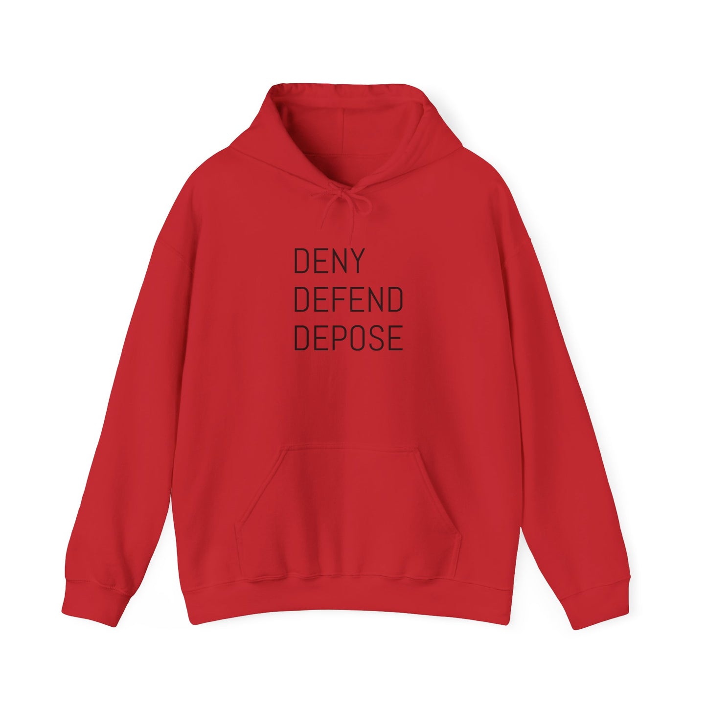 Deny Defend Depose Unisex Heavy Blend™ Hooded Sweatshirt - Cozy Statement Hoodie for Activists