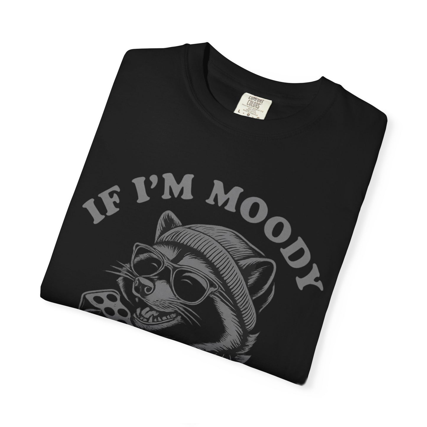 If I'm Moody Give Me Foody Raccoon Comfort Colors T-Shirt