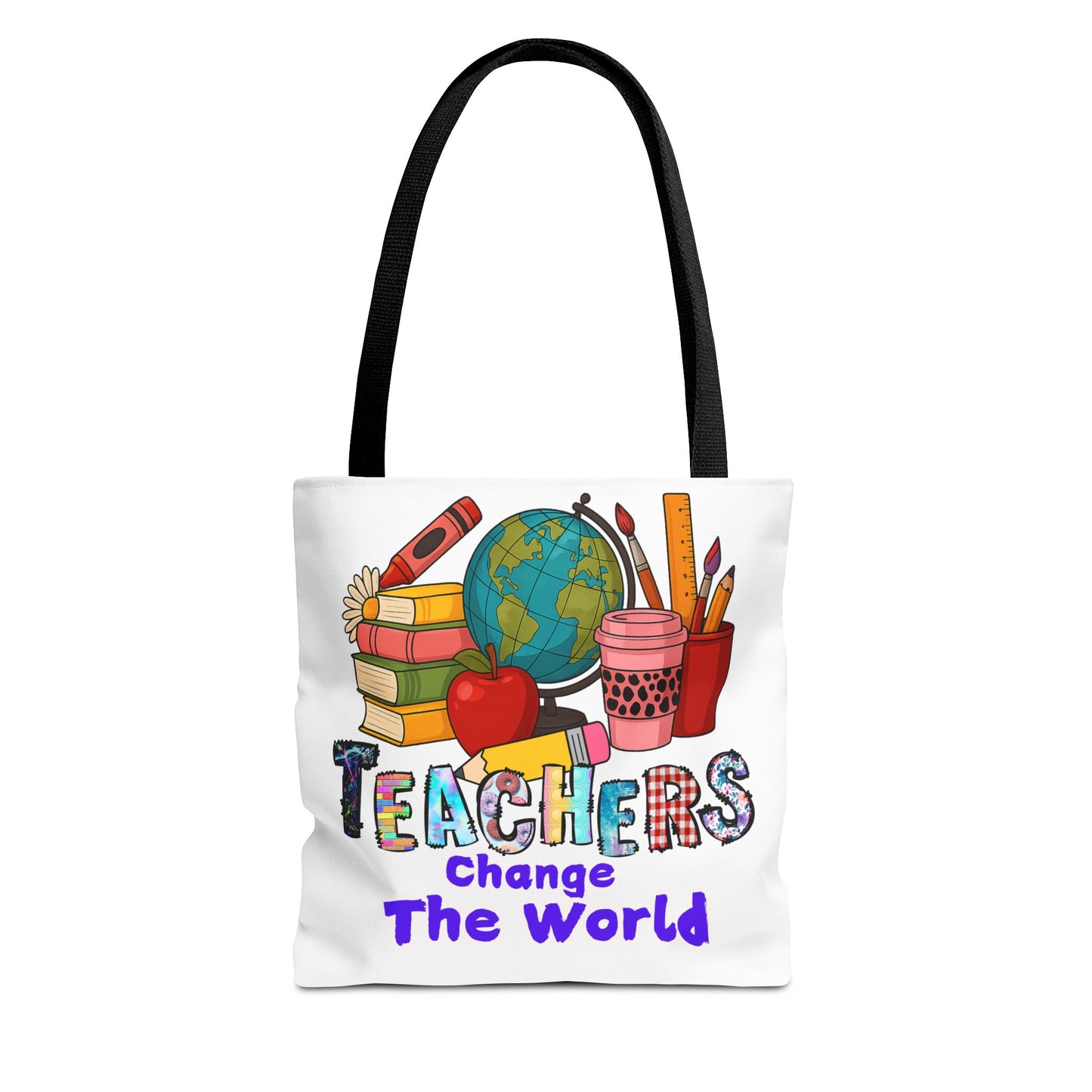 Inspirational Teacher Tote Bag - 'Teachers Change the World'