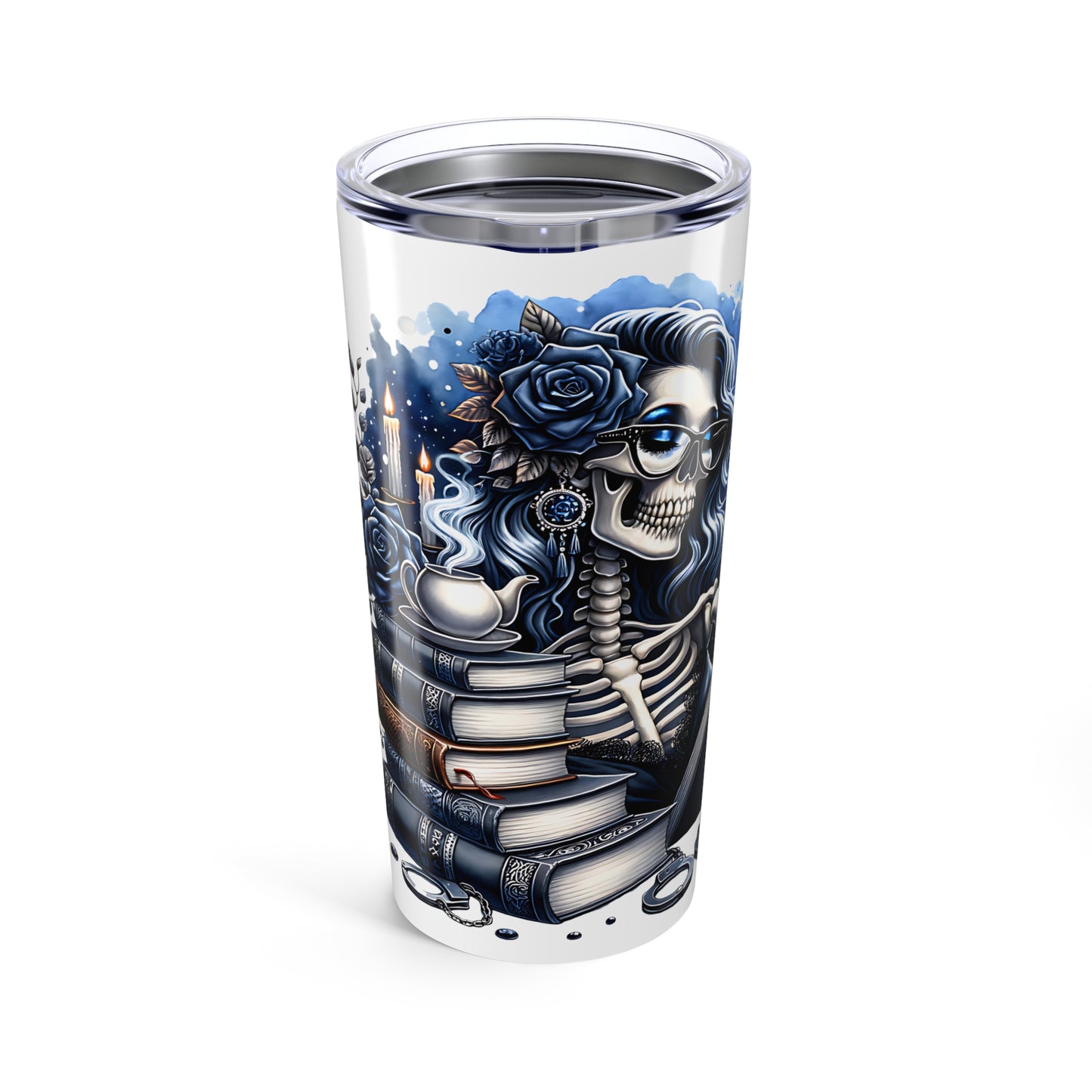 Spooky Book Lover Tumbler 20oz - Perfect for Tea & Coffee Enthusiasts