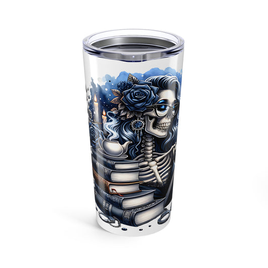 Spooky Book Lover Tumbler 20oz - Perfect for Tea & Coffee Enthusiasts