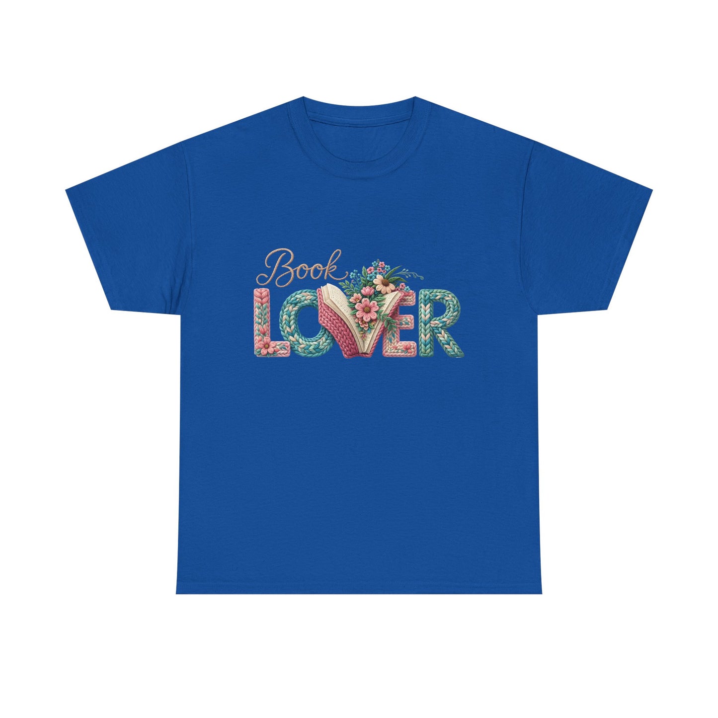 Book Lover T-Shirt — Floral 'Book Lover' Graphic Tee