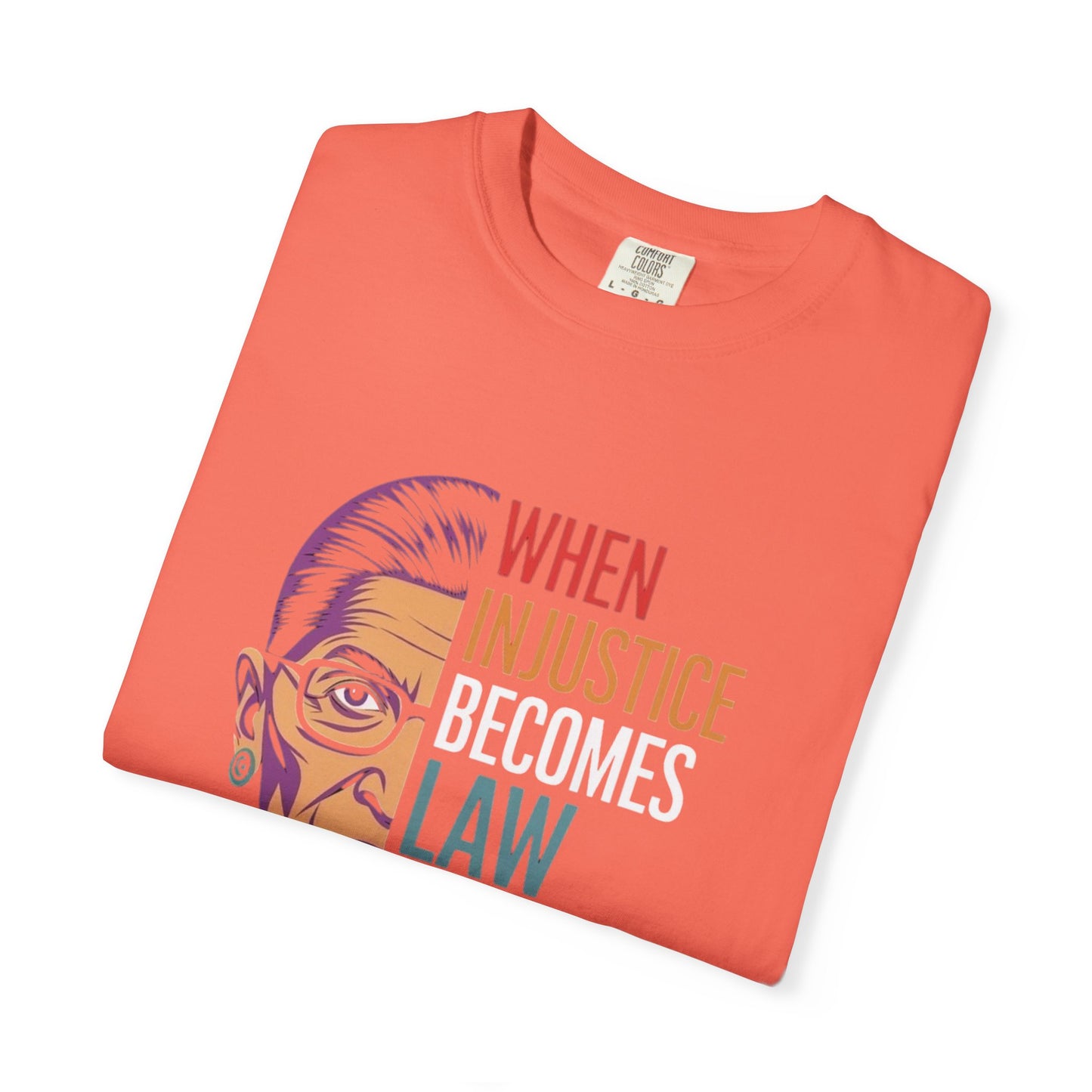Inspirational RBG Quote Unisex T-shirt | Motivational Tee | Law & Justice Shirt | Gift for Activists & Allies | Everyday Wear, Comfort Colors