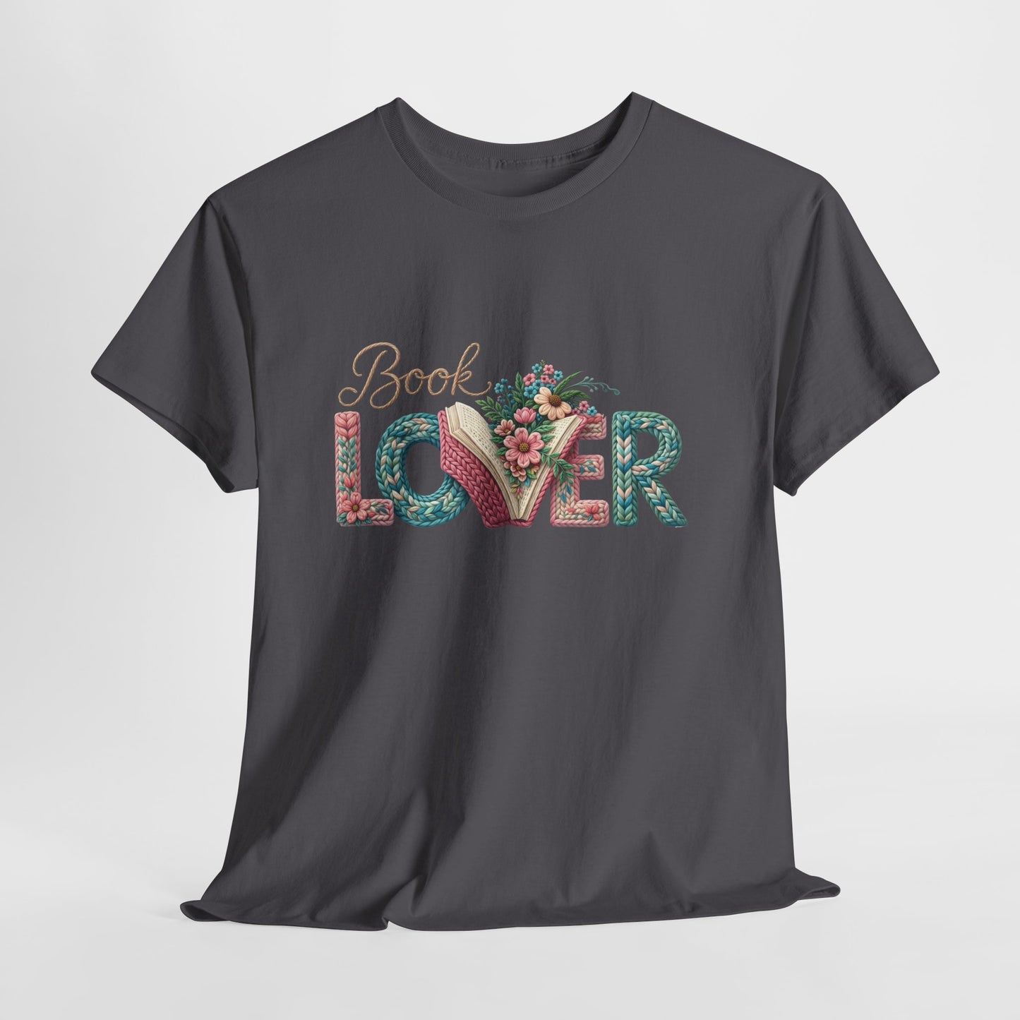 Book Lover T-Shirt — Floral 'Book Lover' Graphic Tee