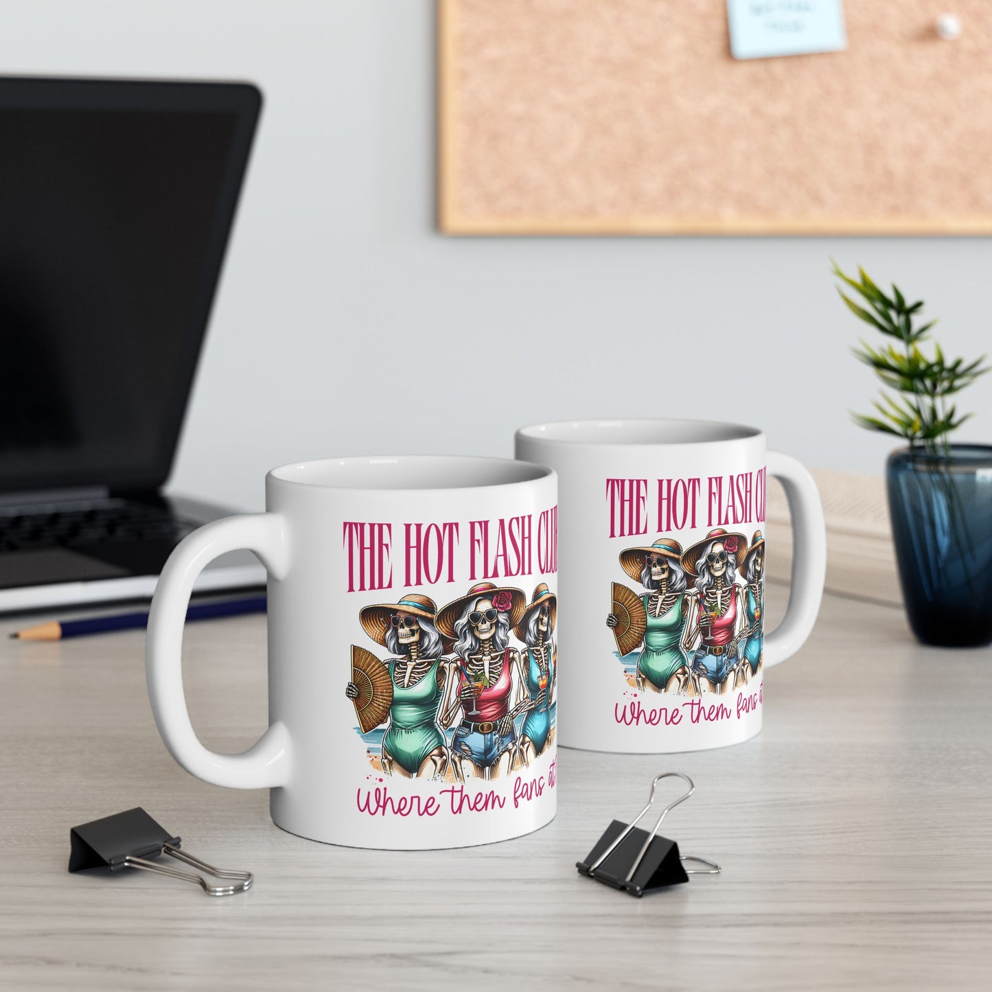 The Hot Girl Club Ceramic Mug – Fun 11oz & 15oz Coffee Cup with Playful Graphic