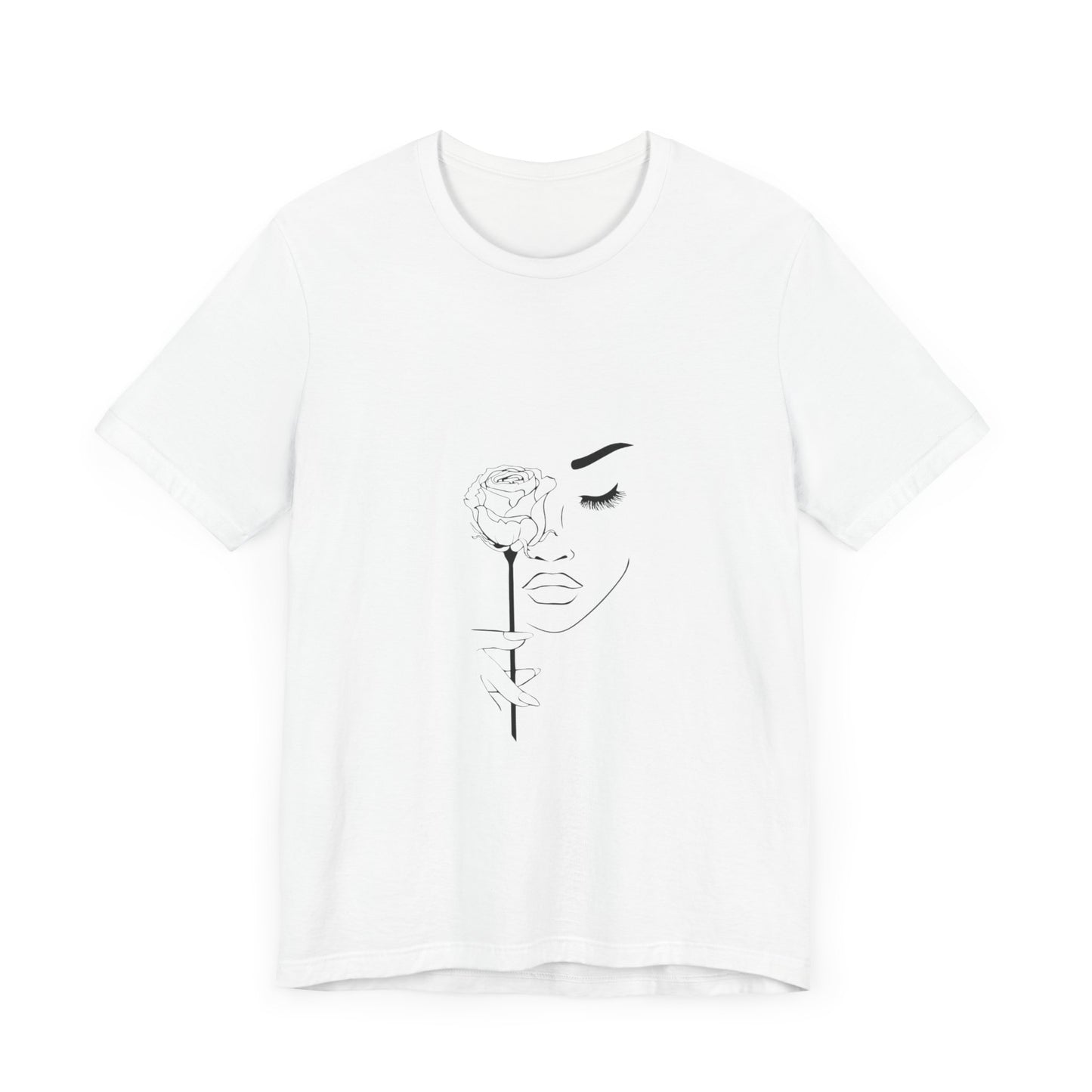 Elegant Floral Graphic Tee for Women – Chic and Stylish Unisex Jersey Short Sleeve T-Shirt