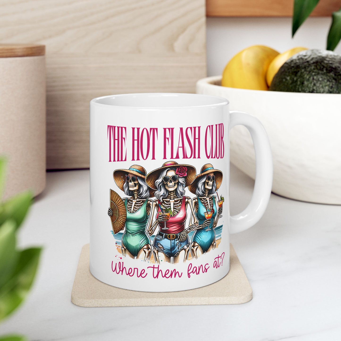 The Hot Girl Club Ceramic Mug – Fun 11oz & 15oz Coffee Cup with Playful Graphic