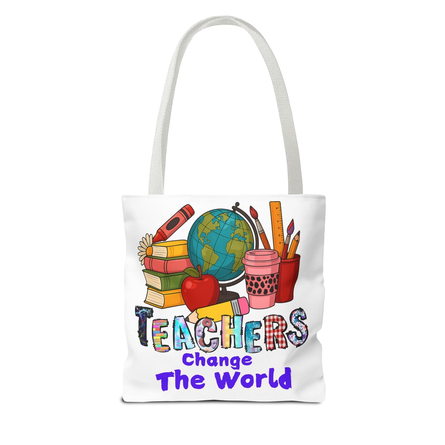 Inspirational Teacher Tote Bag - 'Teachers Change the World'