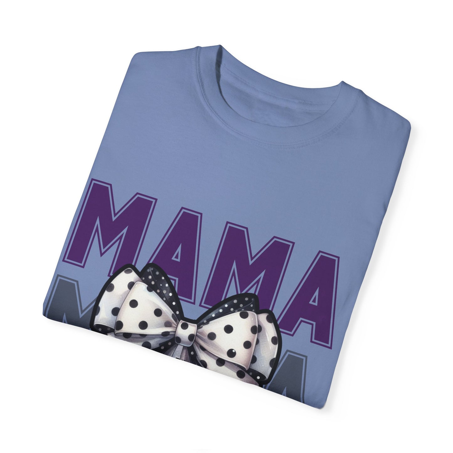 Polka Dot Bow Mama Tee – Retro Glam Mom Vibes comfort colors Unisex T-shirt