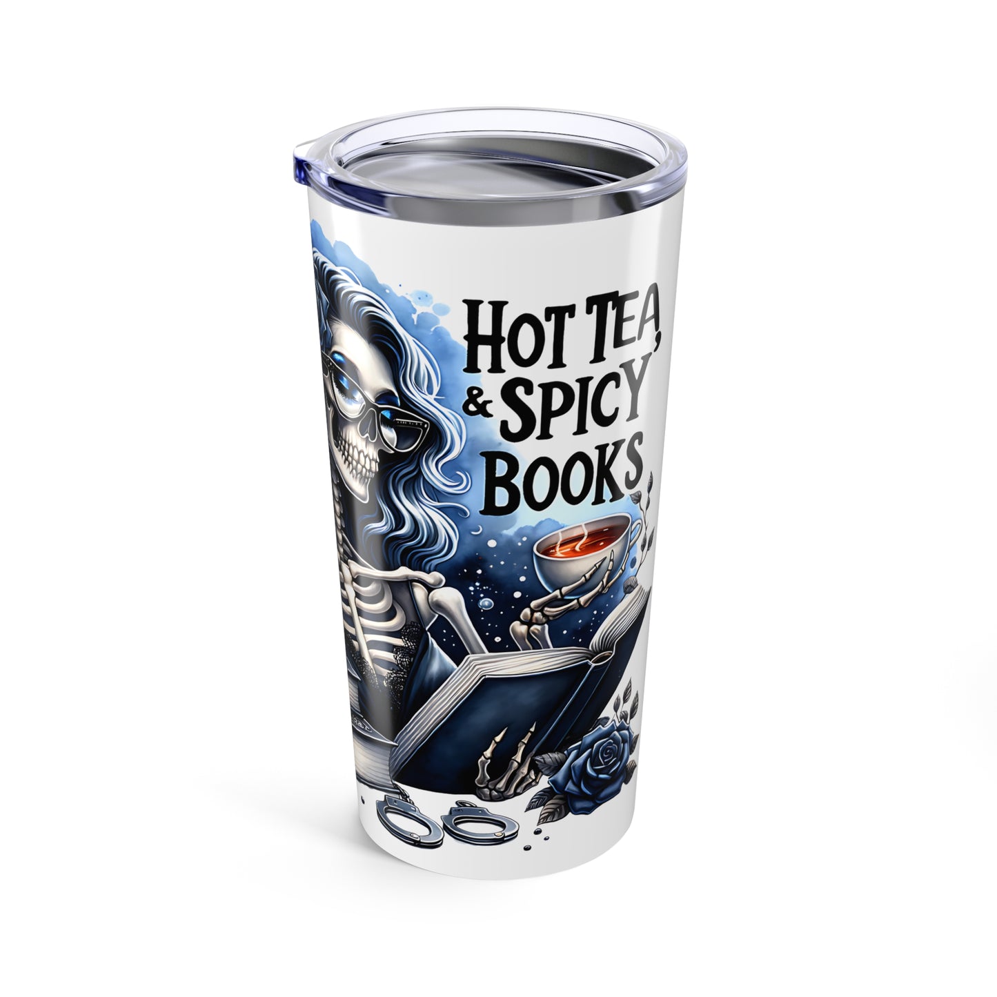 Spooky Book Lover Tumbler 20oz - Perfect for Tea & Coffee Enthusiasts