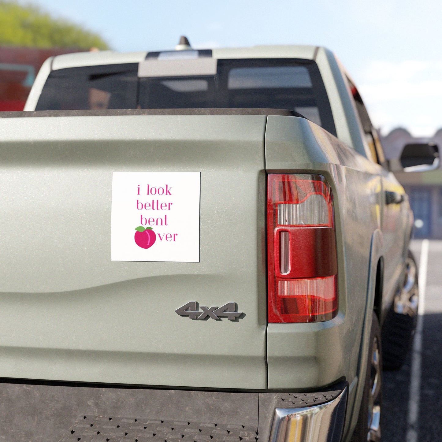 Funny Car Magnet - 'I Look Better Bent Over' - Cute Auto Decor for Auto Lovers
