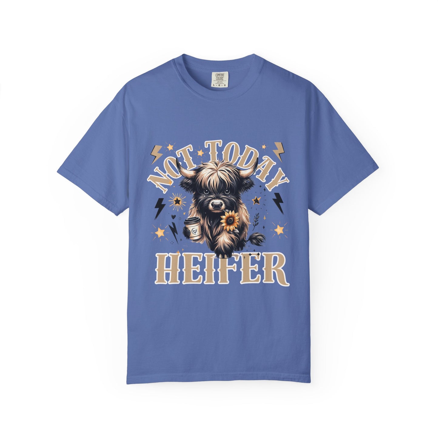 Funny 'Not Today Heifer' Unisex Comfort Colors T-Shirt - Comfortable & Stylish Cow Graphic Tee