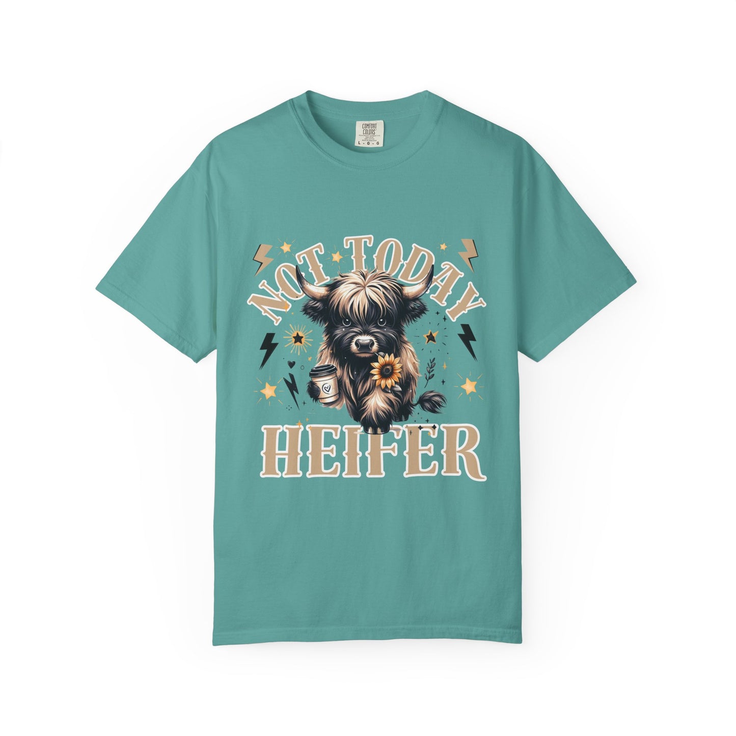 Funny 'Not Today Heifer' Unisex Comfort Colors T-Shirt - Comfortable & Stylish Cow Graphic Tee
