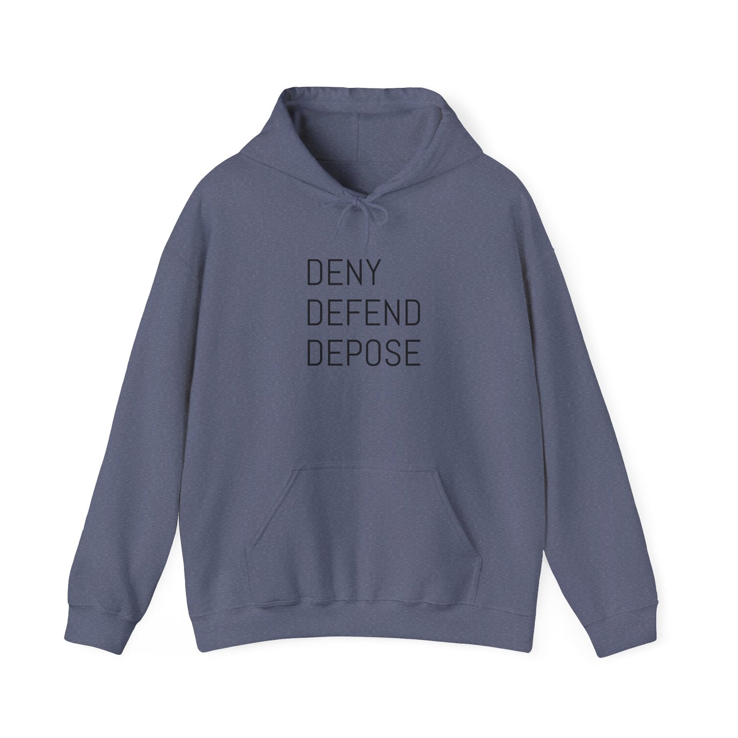 Deny Defend Depose Unisex Heavy Blend™ Hooded Sweatshirt - Cozy Statement Hoodie for Activists