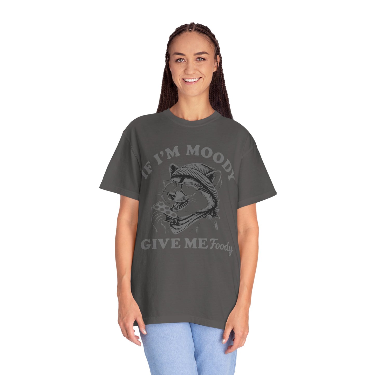 If I'm Moody Give Me Foody Raccoon Comfort Colors T-Shirt