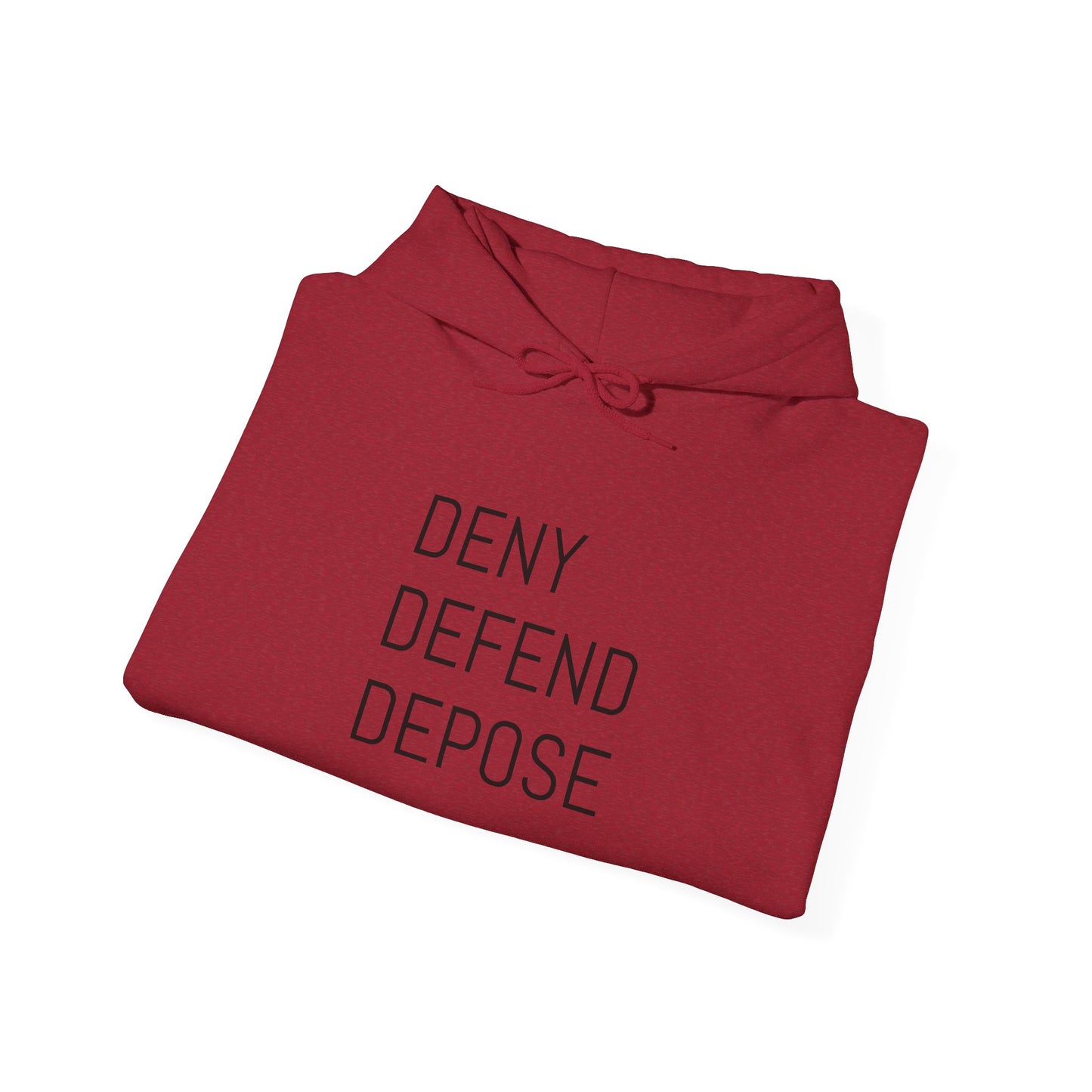 Deny Defend Depose Unisex Heavy Blend™ Hooded Sweatshirt - Cozy Statement Hoodie for Activists