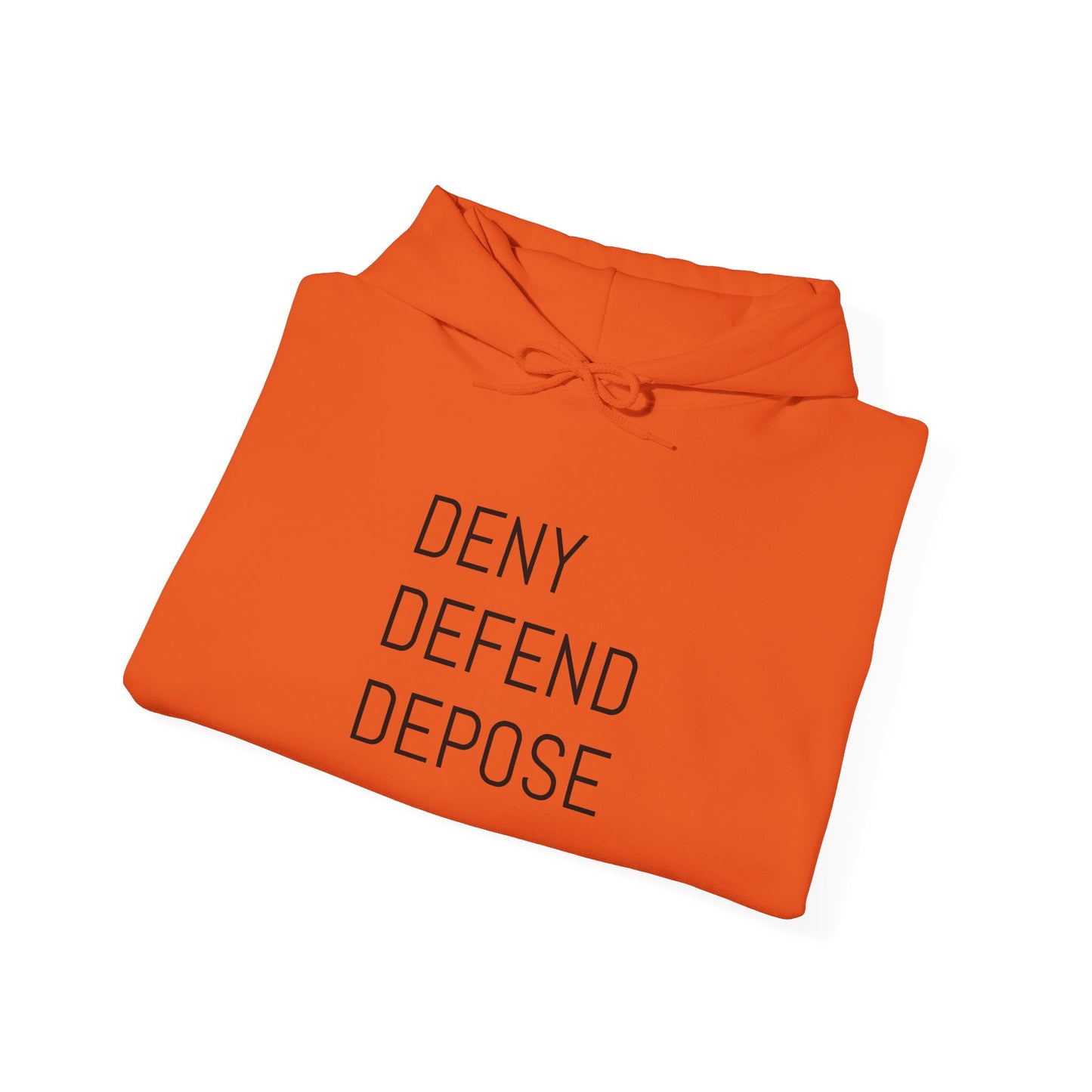 Deny Defend Depose Unisex Heavy Blend™ Hooded Sweatshirt - Cozy Statement Hoodie for Activists
