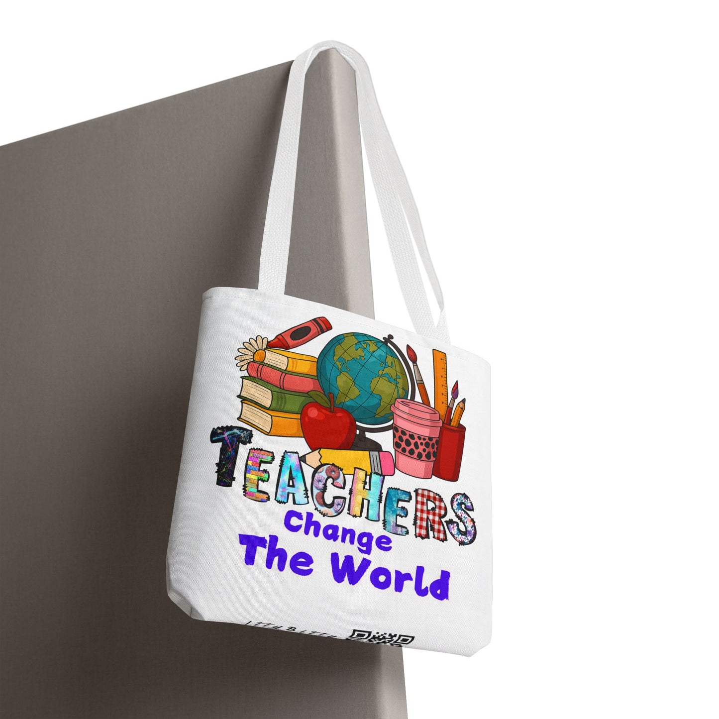 Inspirational Teacher Tote Bag - 'Teachers Change the World'