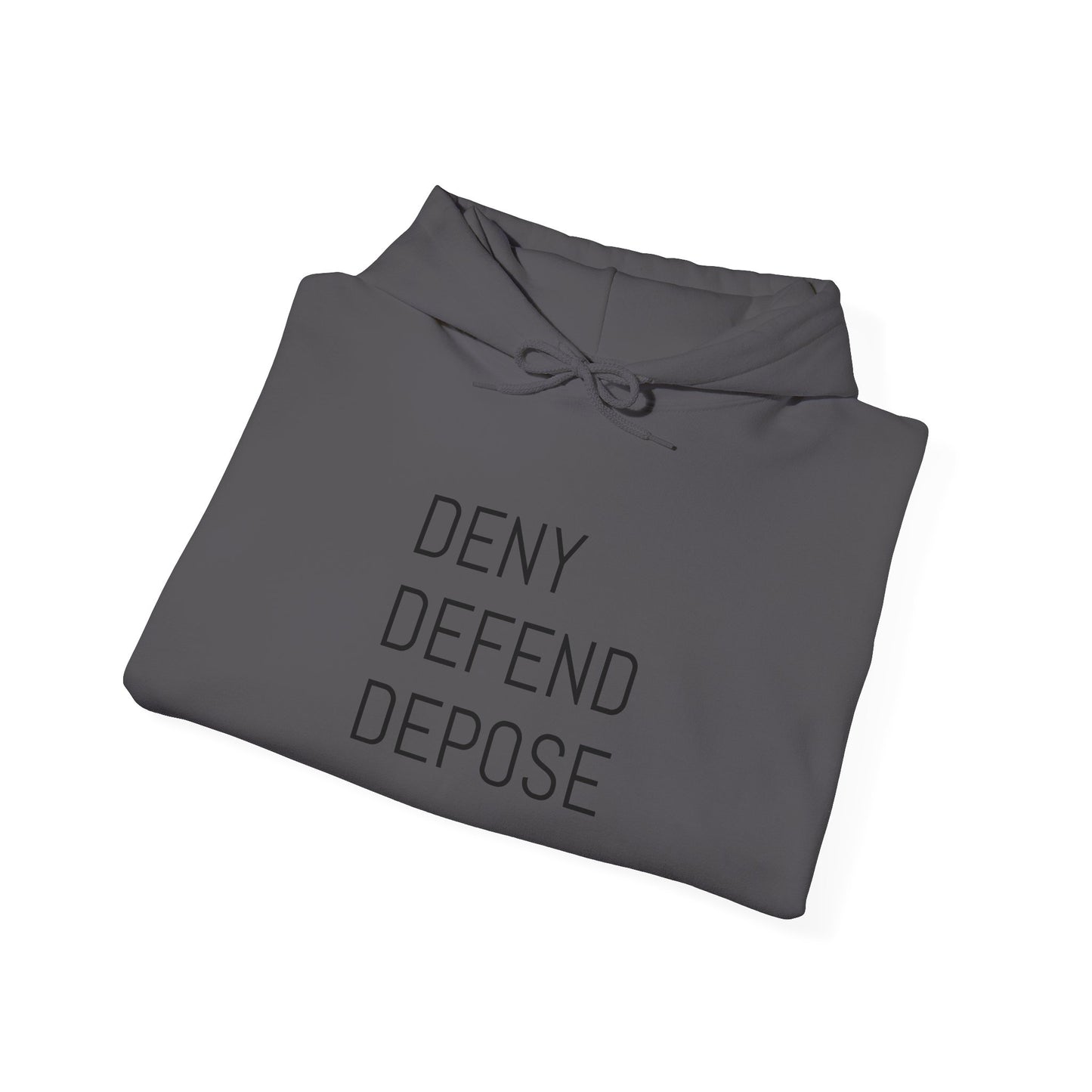 Deny Defend Depose Unisex Heavy Blend™ Hooded Sweatshirt - Cozy Statement Hoodie for Activists