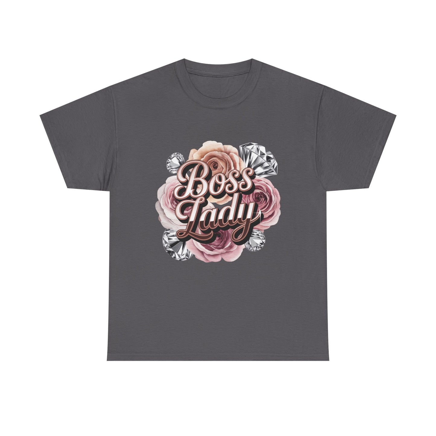 Boss Lady Floral Tee — Women’s Empowerment Graphic T-Shirt